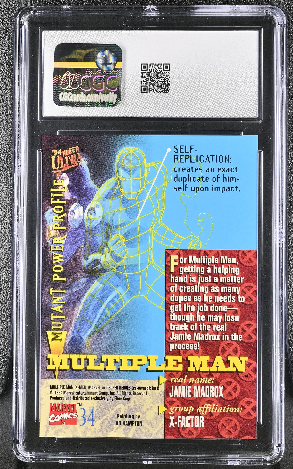 1994 Fleer Ultra X-Men Multiple Man #34 CGC 10