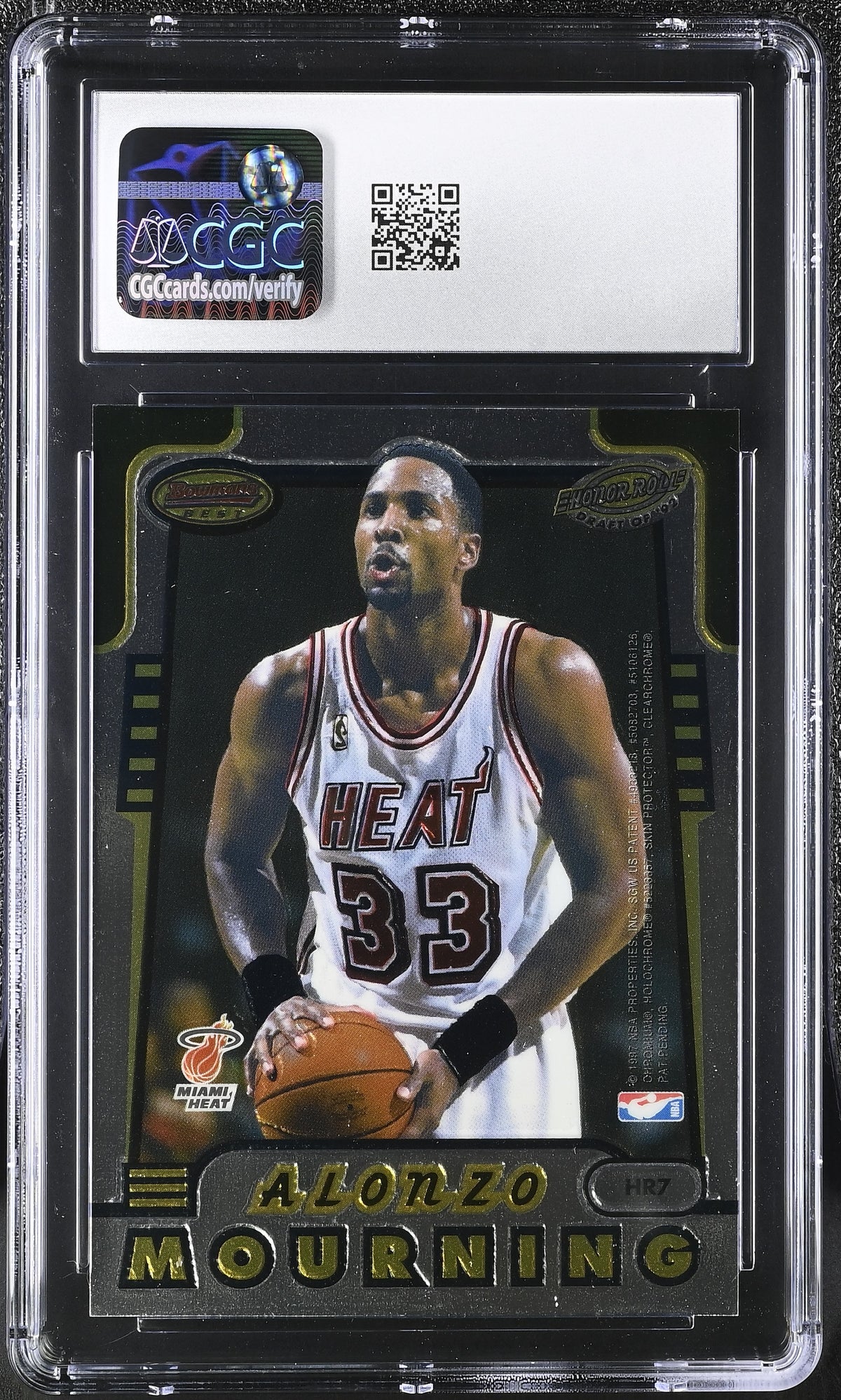 1996-97 Best Shaquille O'Neal/Alonzo Mourning Honor Roll #HR7 CGC 9