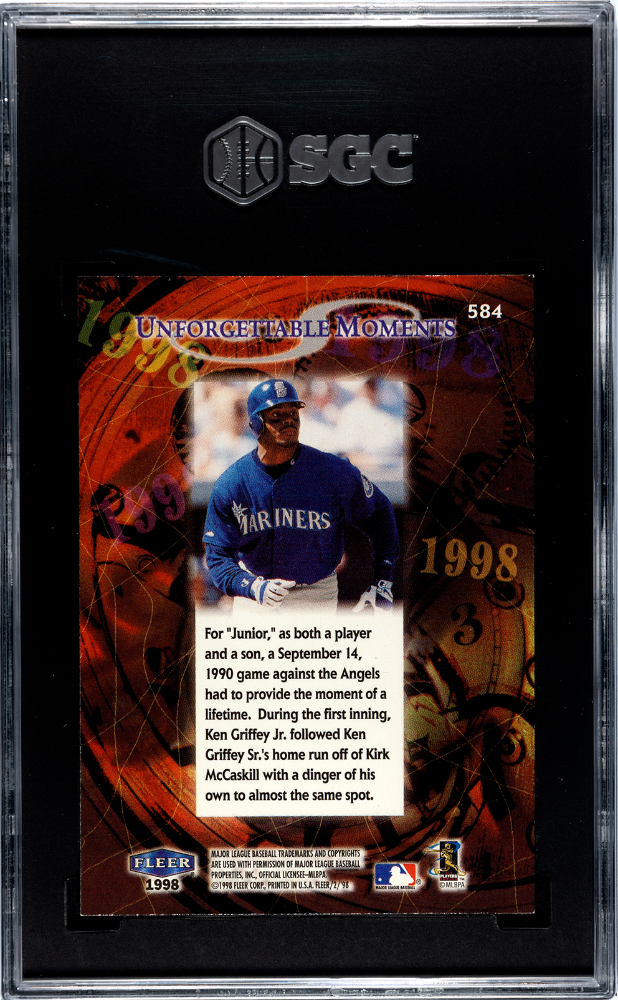 1998 Fleer Tradition Ken Griffey JR. #584 SGC 9.5