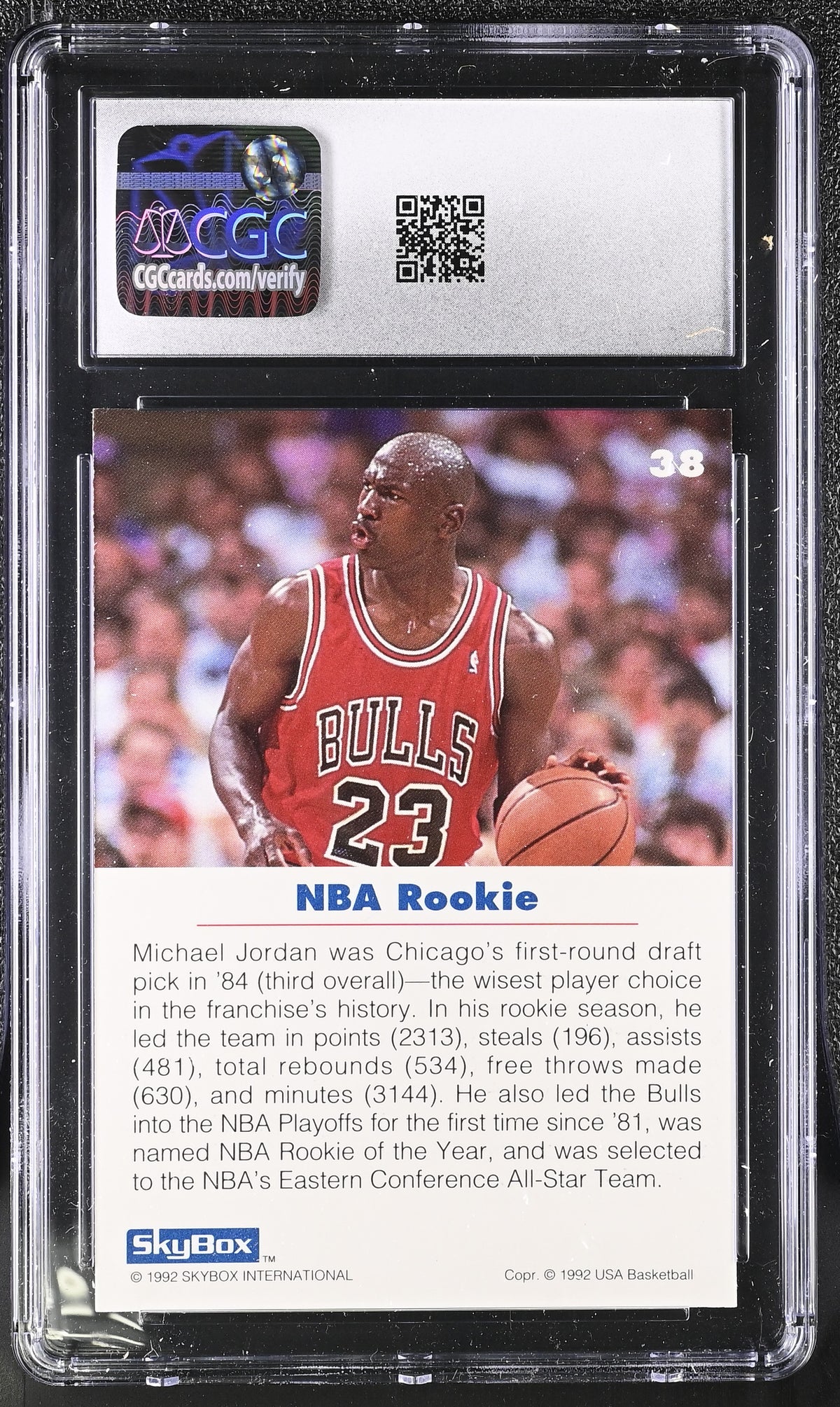 1992 Skybox Usa Michael Jordan #38 CGC 9 Chicago Bulls