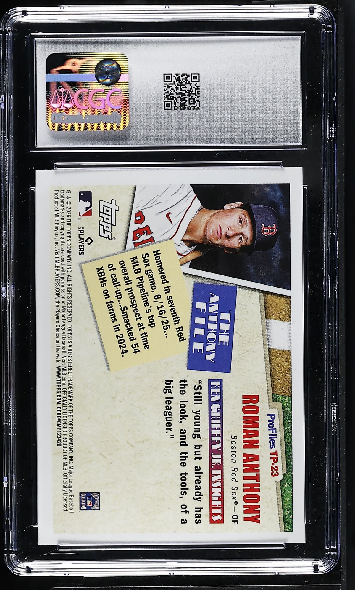 2026 Topps Roman Anthony Topps Profiles #TP-23 CGC 9