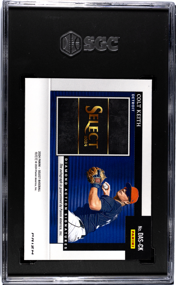 2024 Panini Select Colt Keith Diamond Action Auto Rookie #DAS-CK SGC 9 Tigers