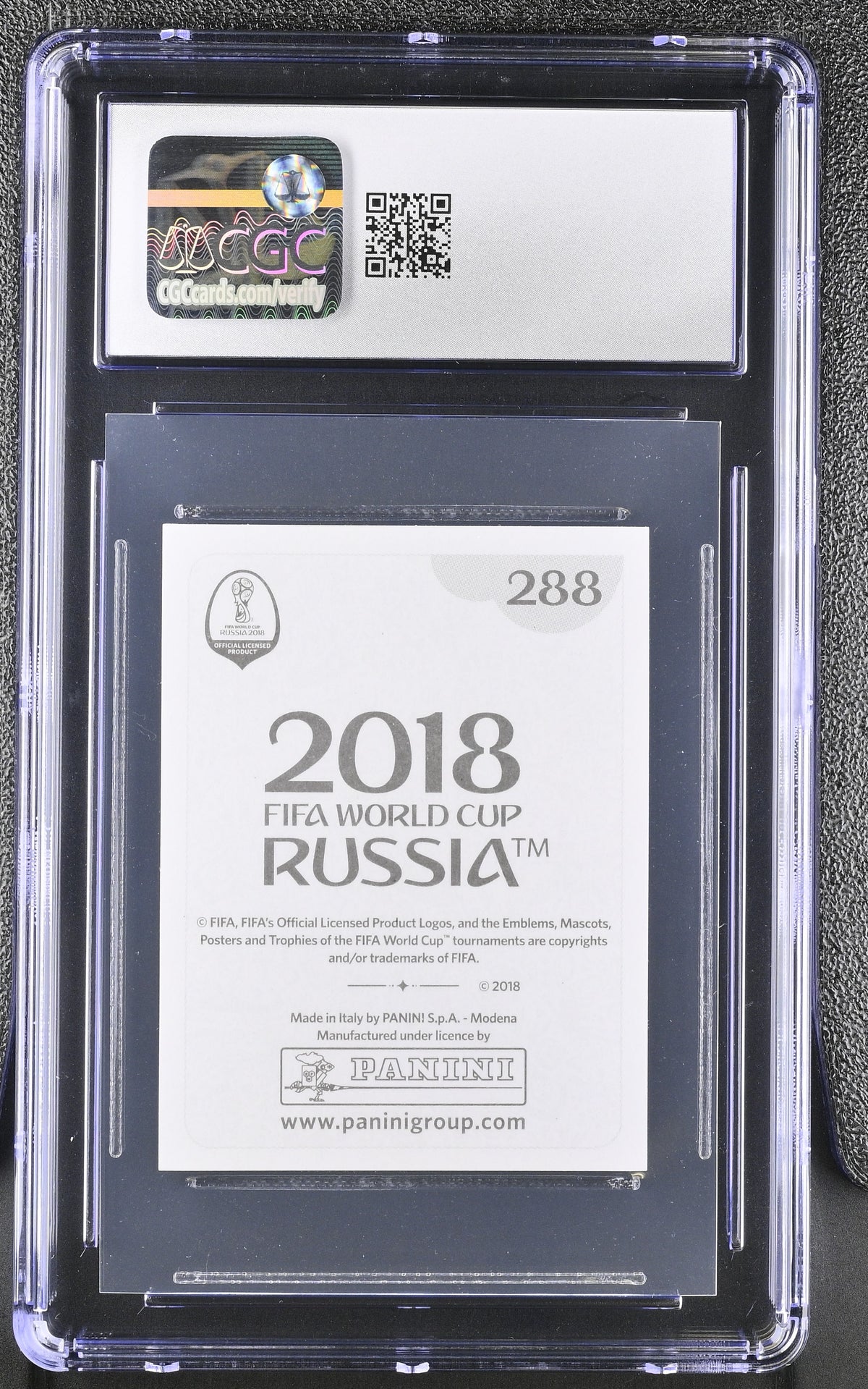 2018 Panini World Cup Stickers Lionel Messi #288 CGC 9.5 Argentina