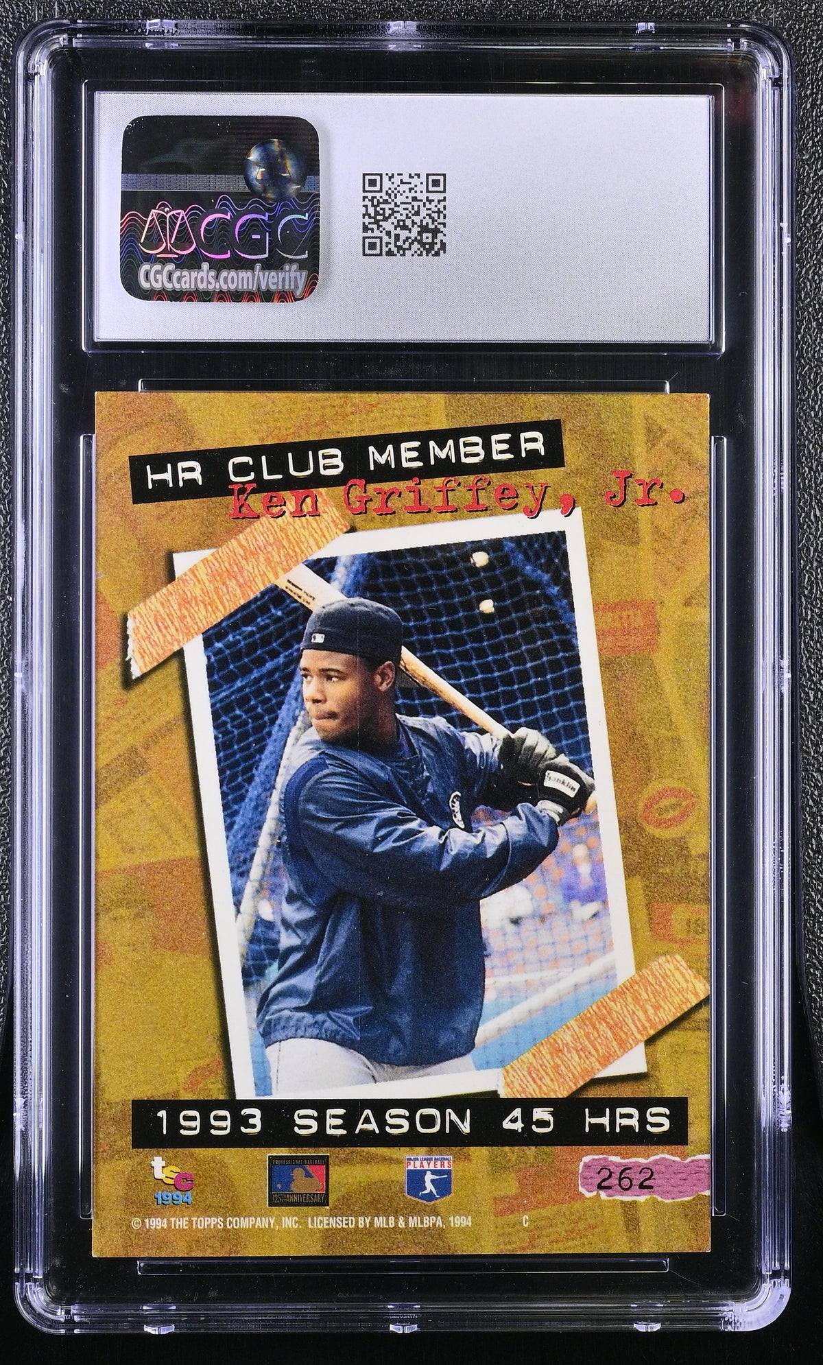 1994 Stadium Club Ken Griffey Jr. #262 CGC 9.5 Seattle Mariners