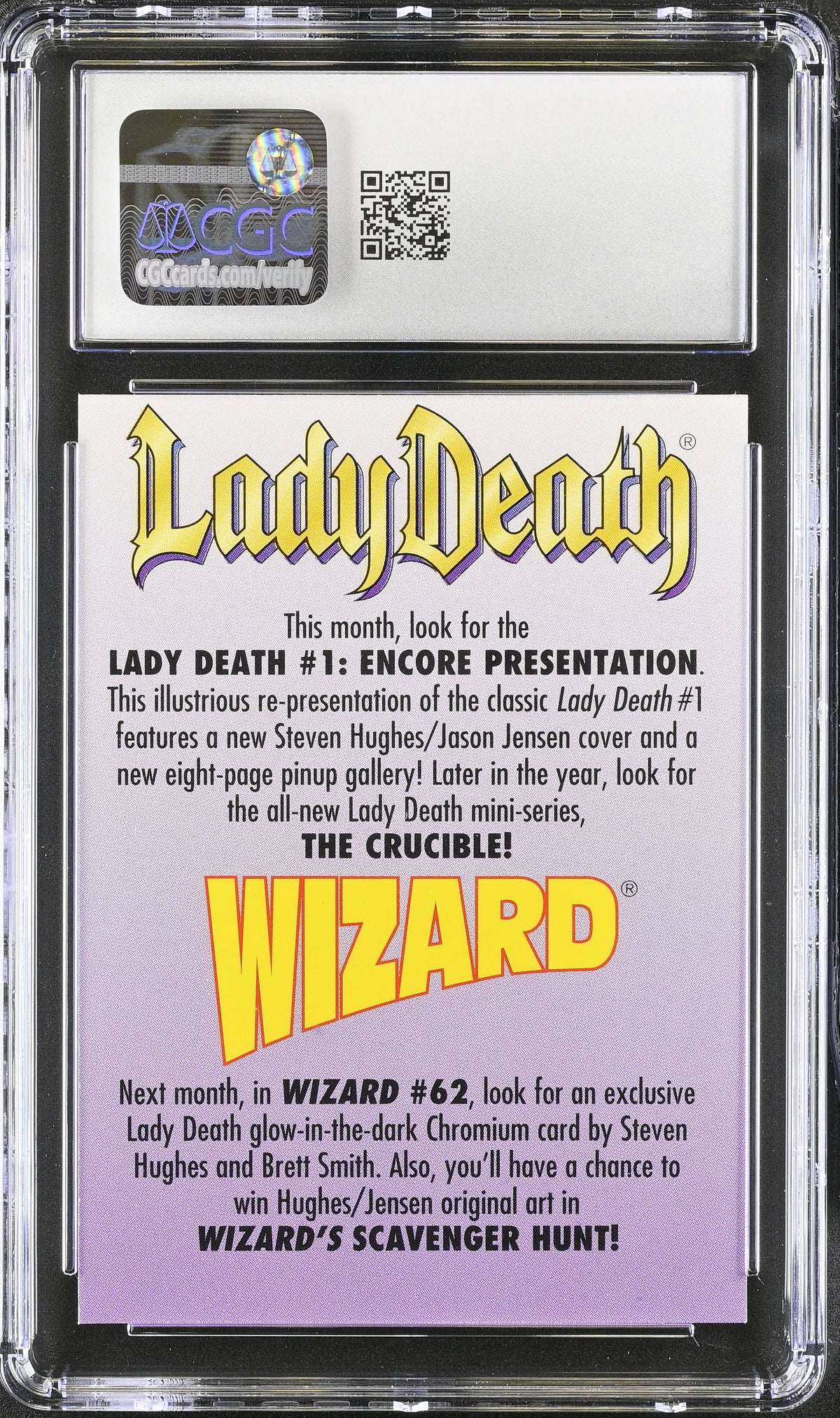 1996 Other Comic Art Magazine Promos Lady Death CGC 9