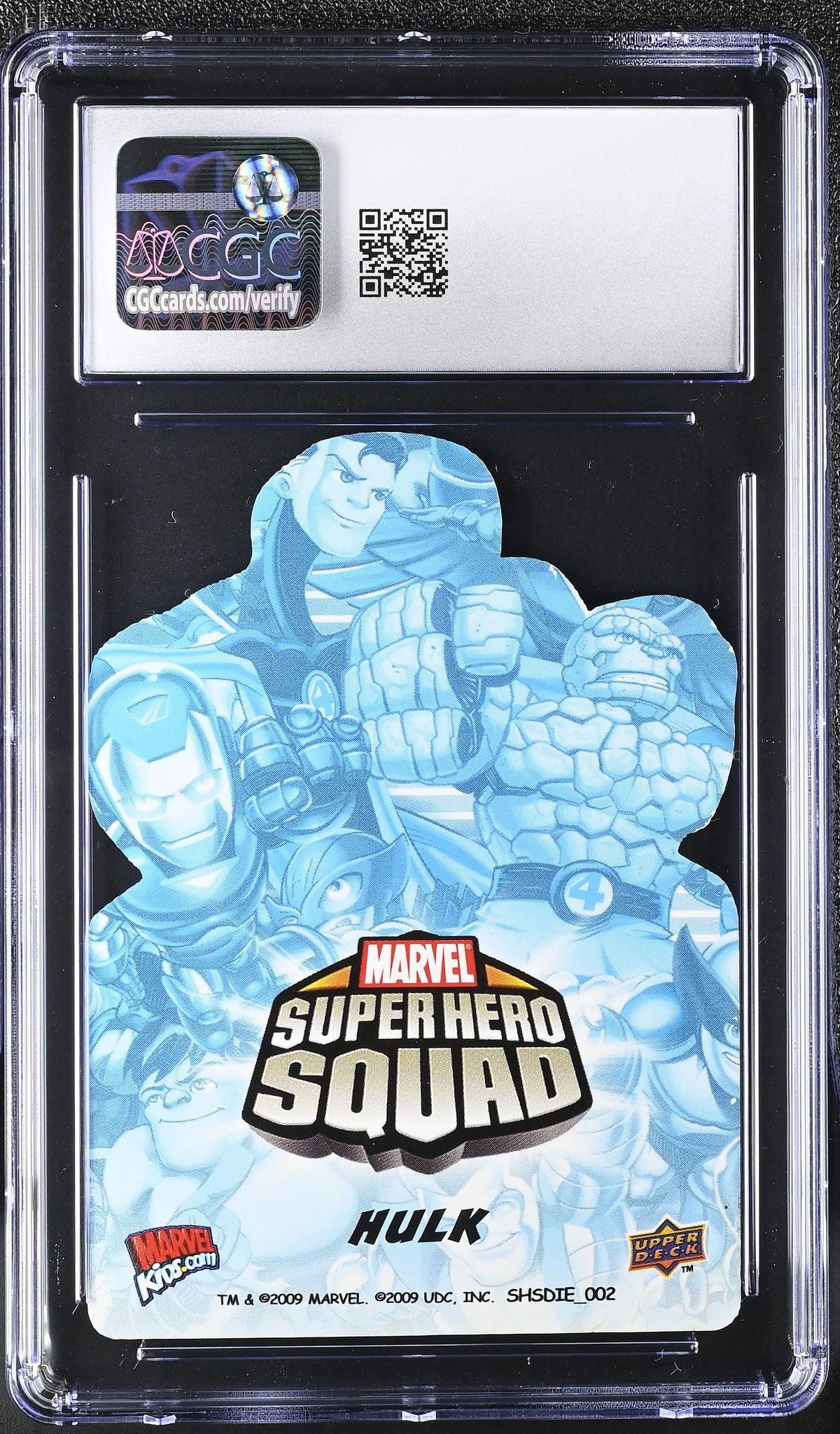 2009 Upper Deck Marvel Super Hero Squad Hulk #SHSDIE_002 Die-Cut CGC 9.5