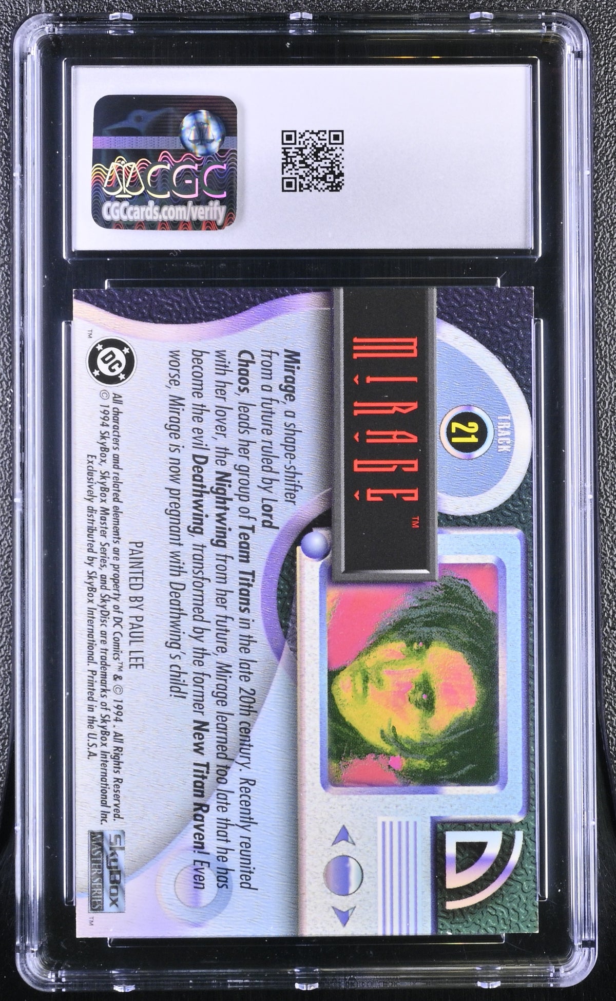 1994 Skybox DC Master Series Mirage #21 CGC 9.5