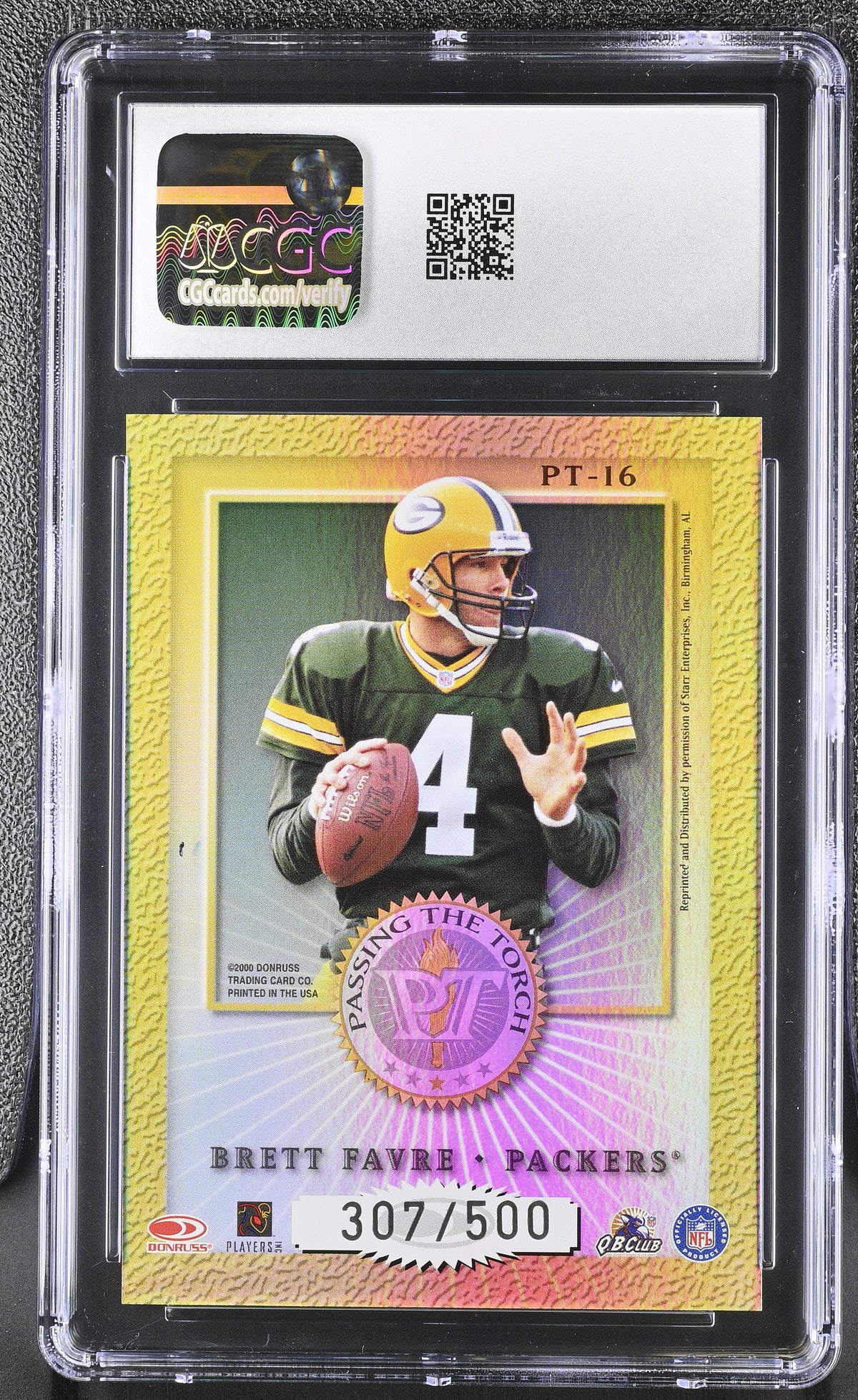 2000 Elite Bart Starr/Brett Favre /500 Passing the Torch #PT-16 CGC 10 Packers