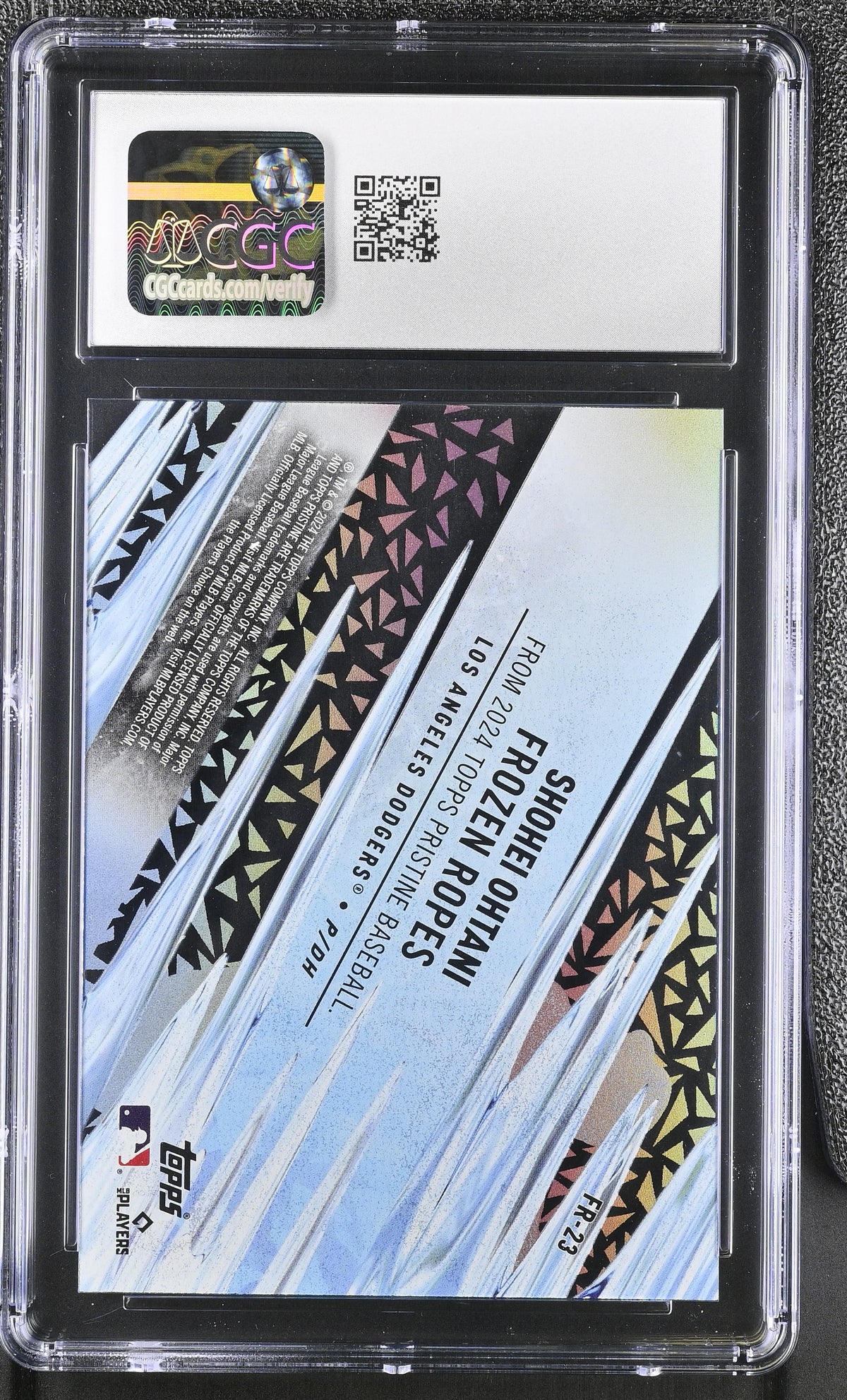2024 Topps Pristine Shohei Ohtani Frozen Ropes #FR-23 CGC 10 Los Angeles Dodgers