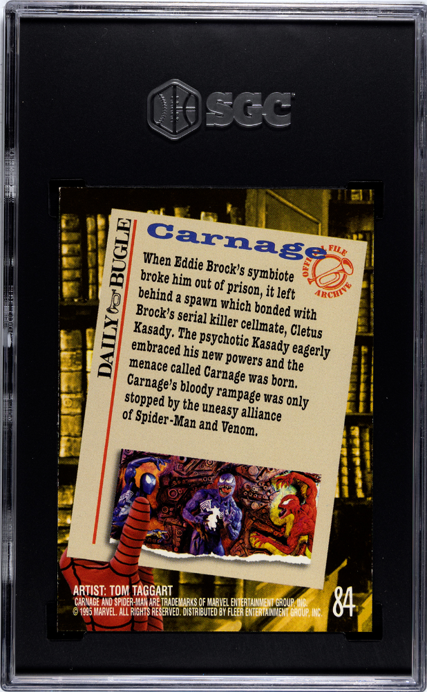 1995 Fleer Ultra Spider-Man Carnage #84 SGC 8