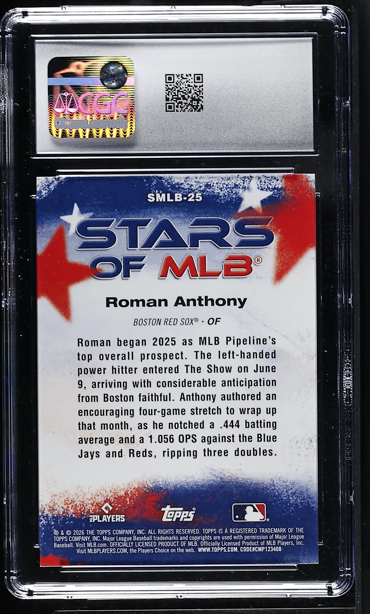 2026 Topps Roman Anthony #SMLB-25 Stars of MLB CGC 9