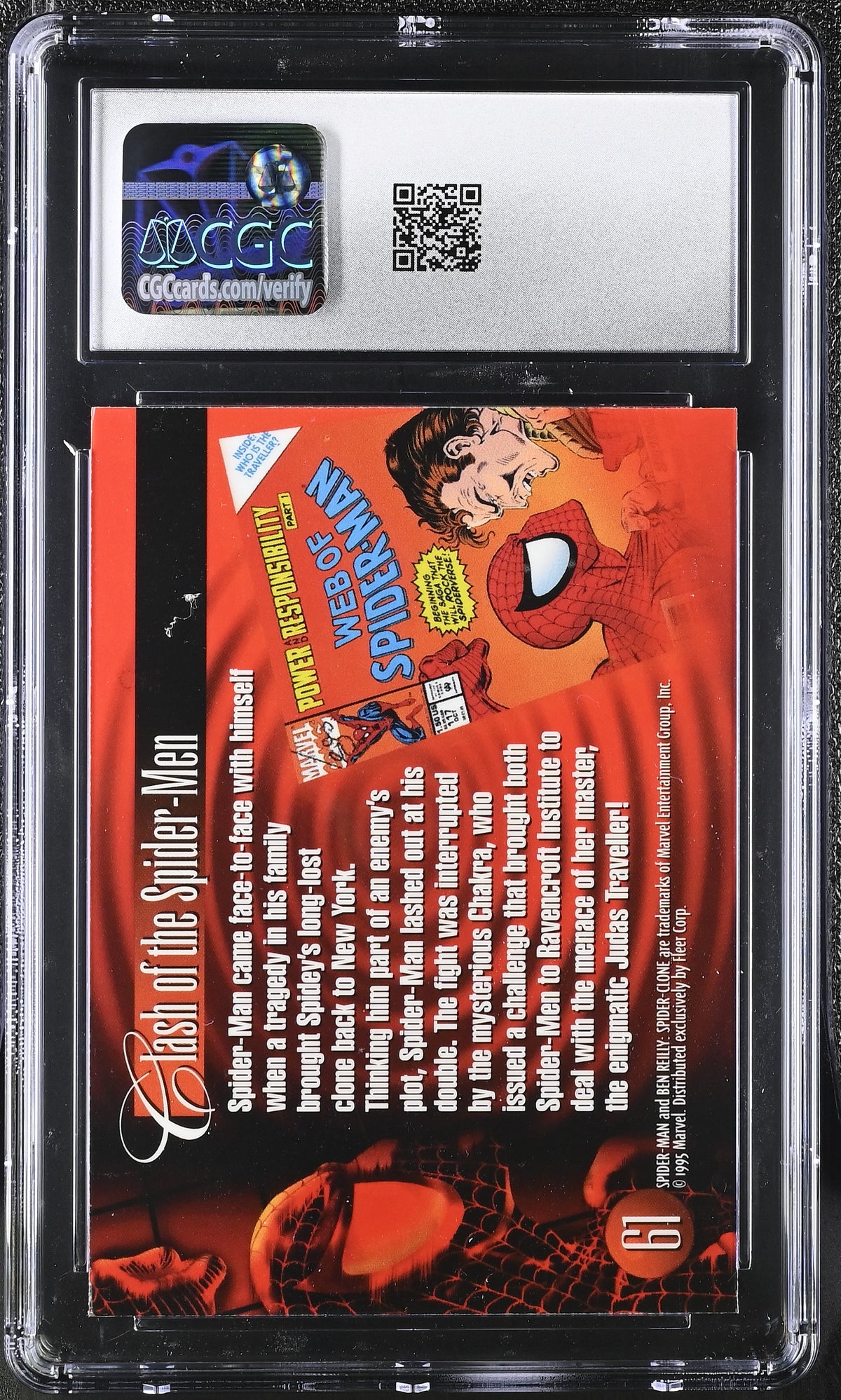 1995 Fleer Flair '95 Marvel Annual Power & Responsibility #61 CGC 9.5