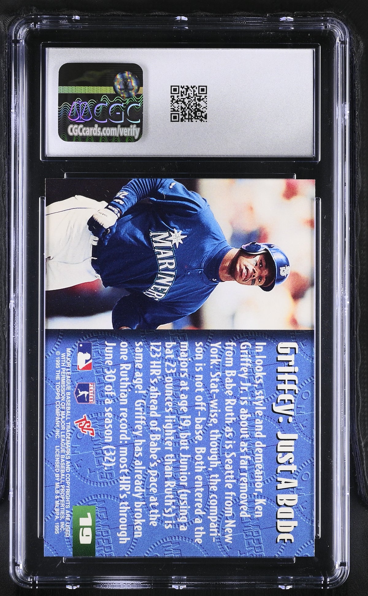 1995 Stadium Club Members Only 50 Ken Griffey Jr. #19 CGC 9 Seattle Mariners