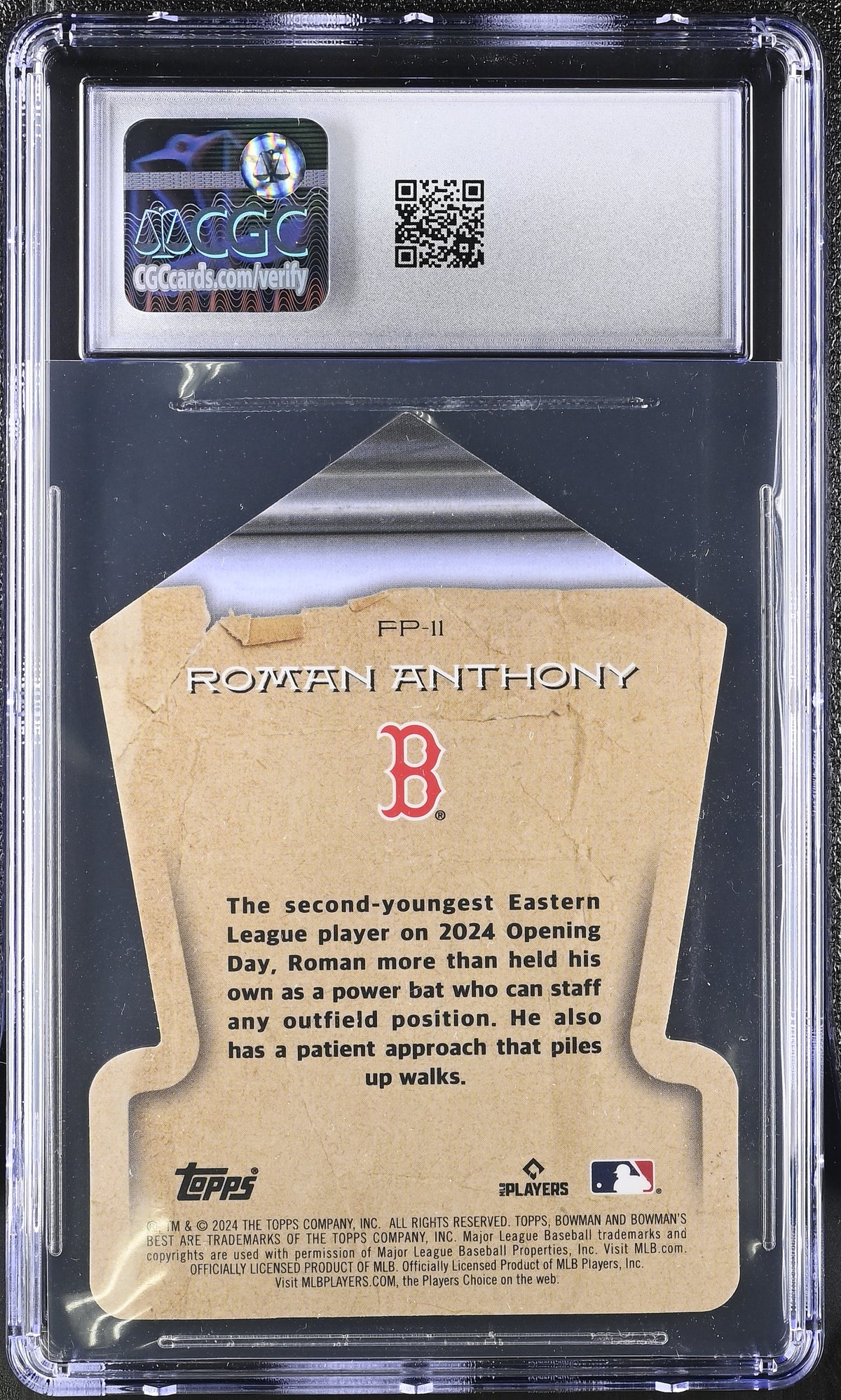 2024 Best Roman Anthony Rookie Fabled Phenoms #FP-11 CGC 9.5 Boston Red Sox