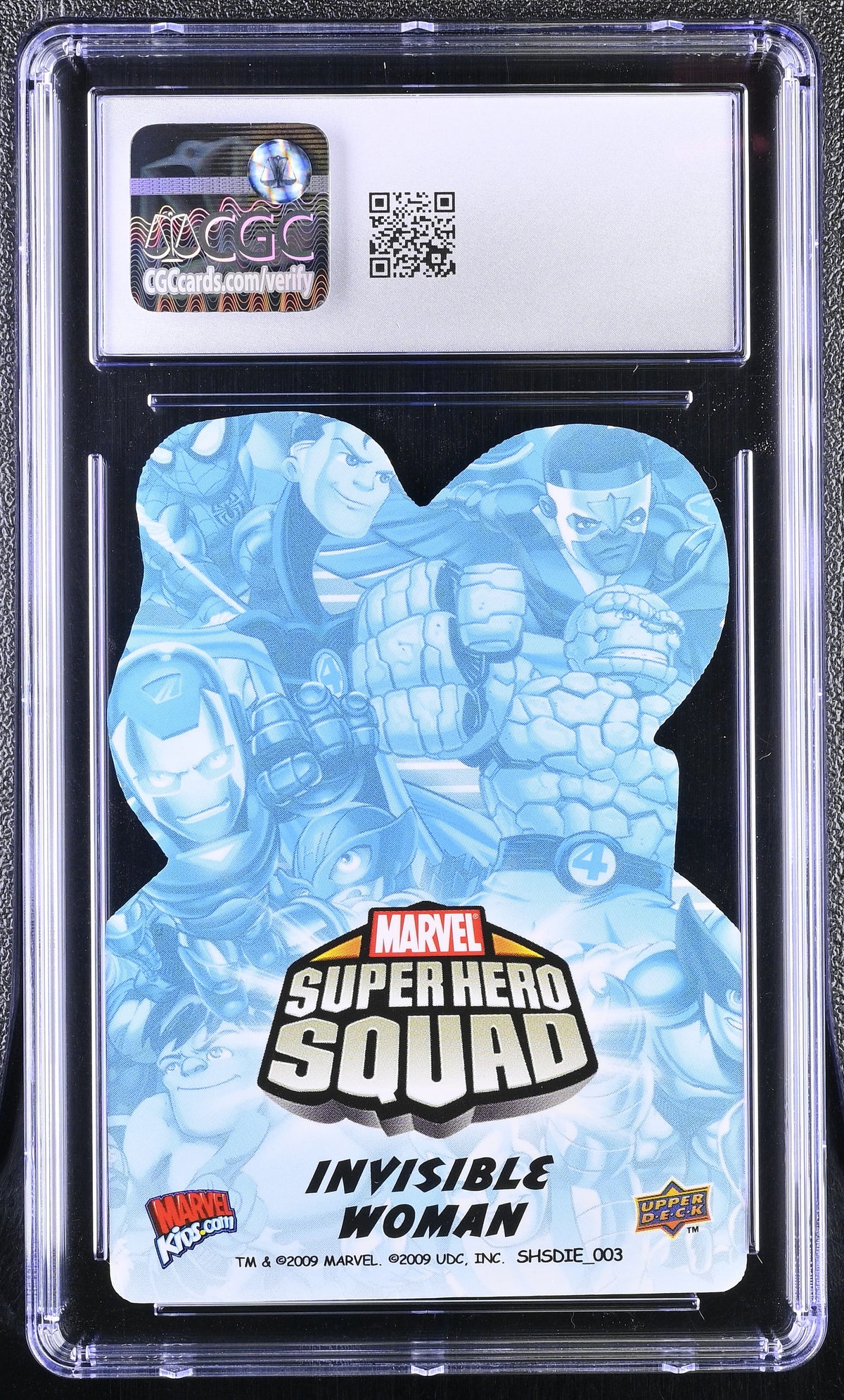 2009 Upper Deck Marvel Super Hero Squad Invisible Woman #003 Die-Cut CGC 9.5
