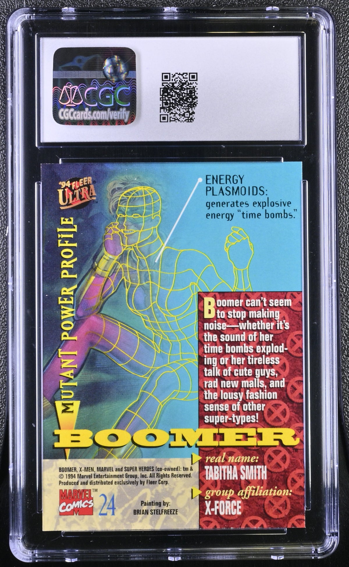 1994 Fleer Ultra X-Men Boomer #24 CGC 9.5