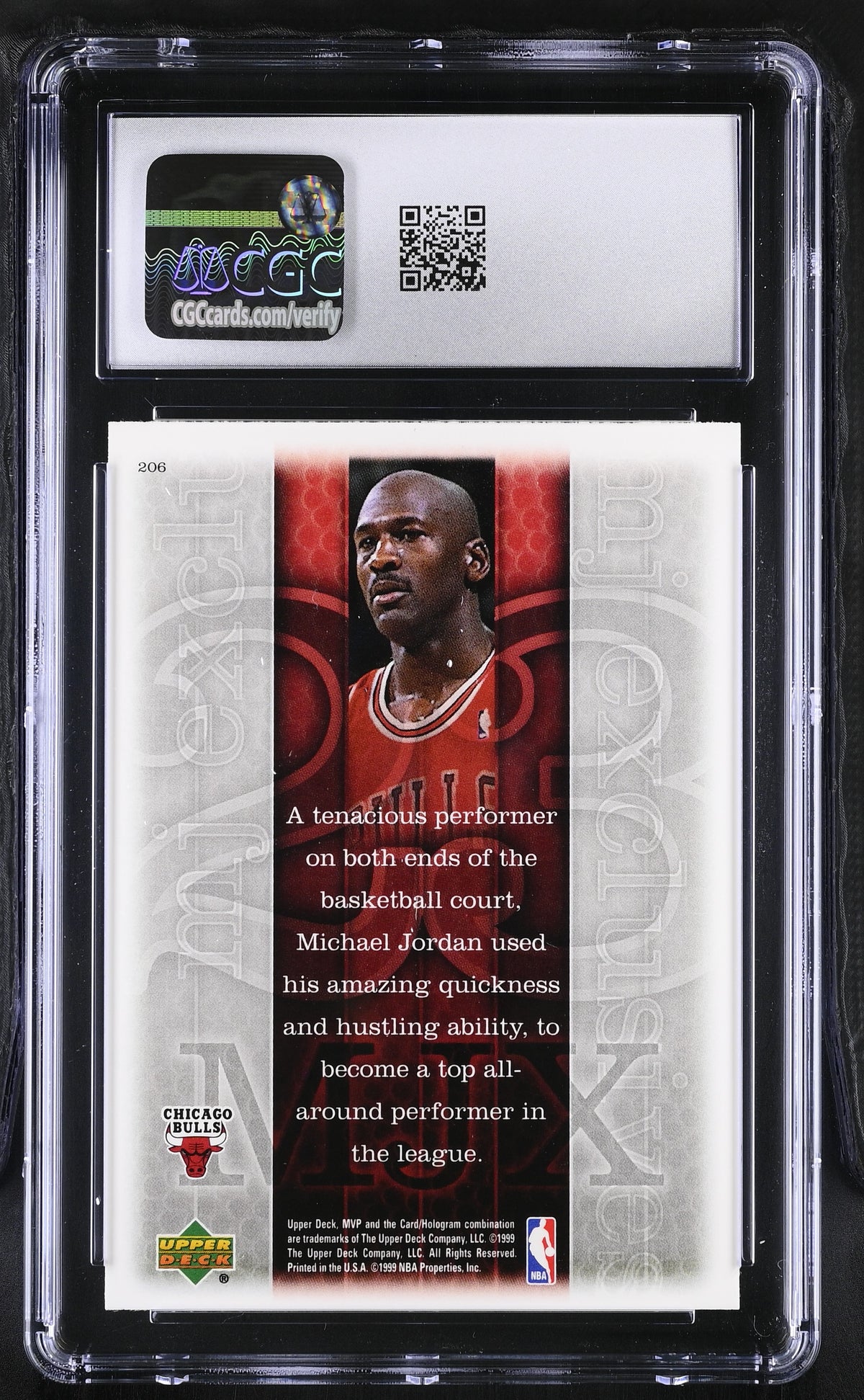 1999-00 Upper Deck MVP Michael Jordan #206 CGC 9.5 Chicago Bulls