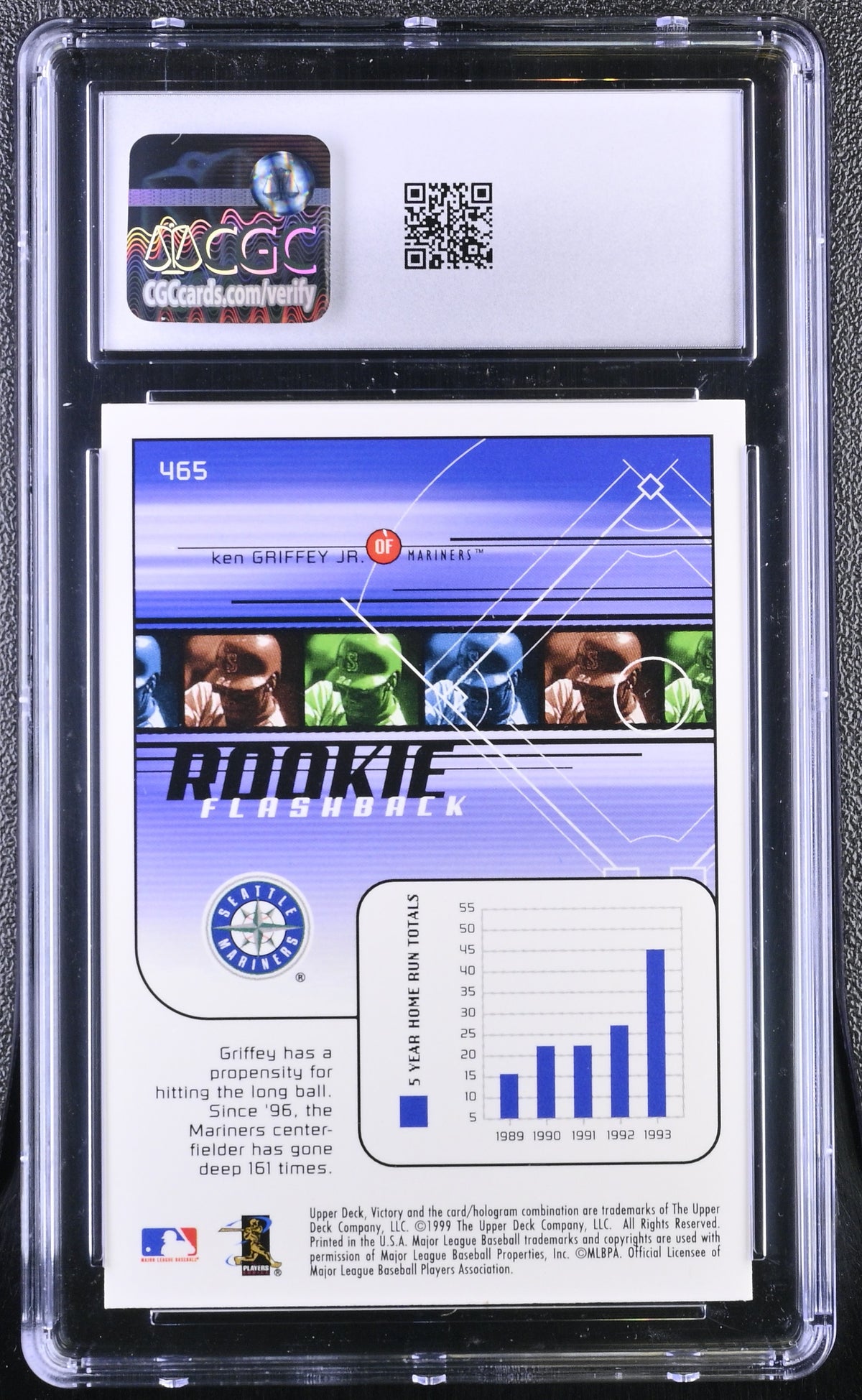 1999 Upper Deck Victory Ken Griffey Jr. #465 CGC 9.5 Seattle Mariners