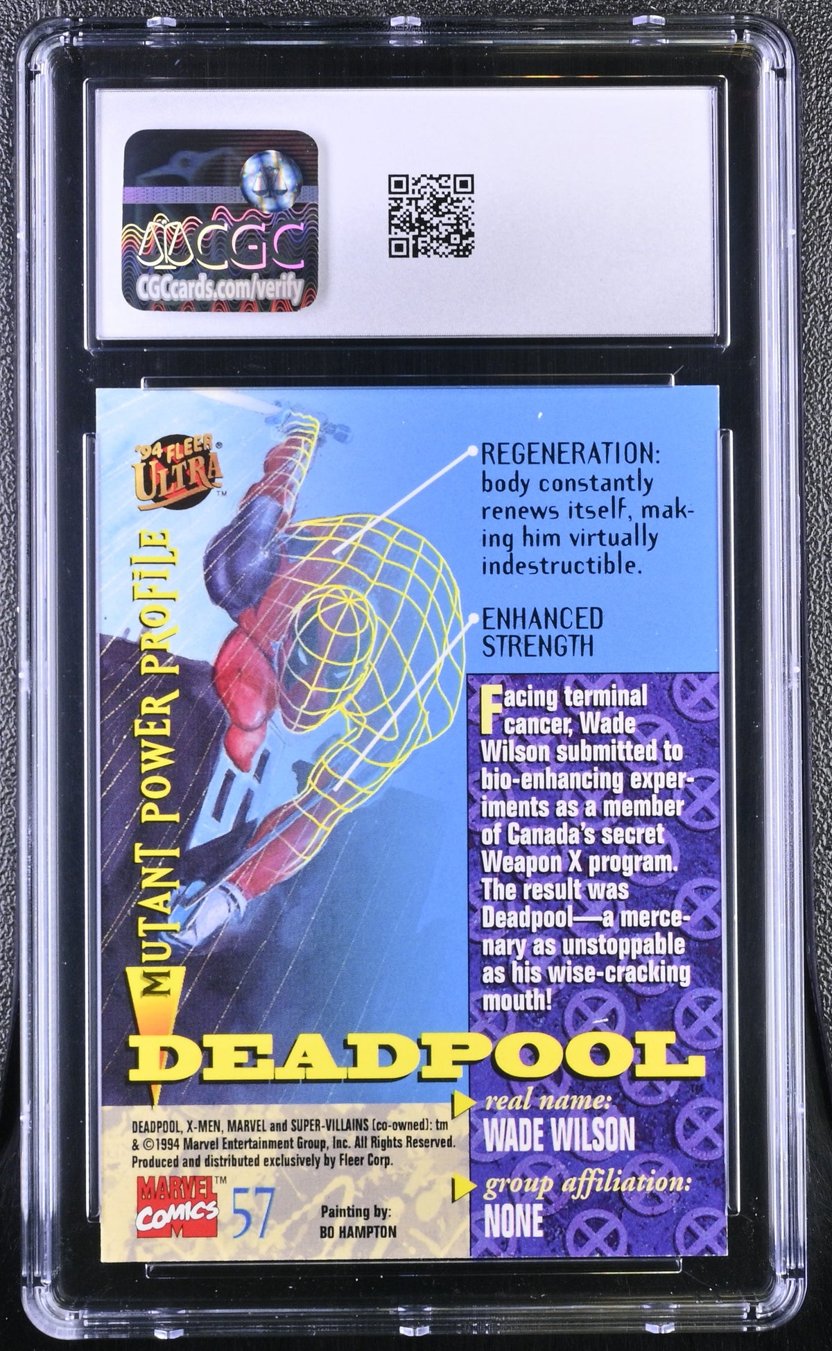 1994 Fleer Ultra X-Men Deadpool #57 CGC 9.5