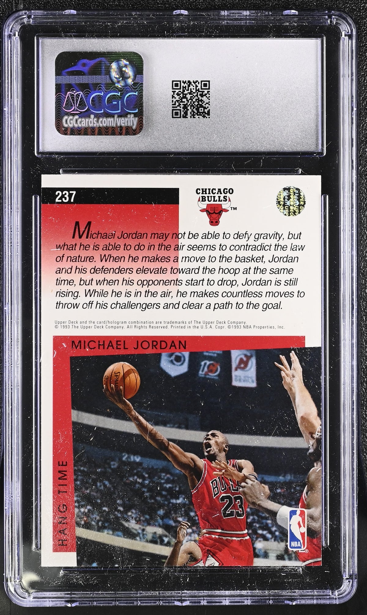 1994-95 Upper Deck Michael Jordan '93-94 Reprints #237 CGC 9.5 Bulls