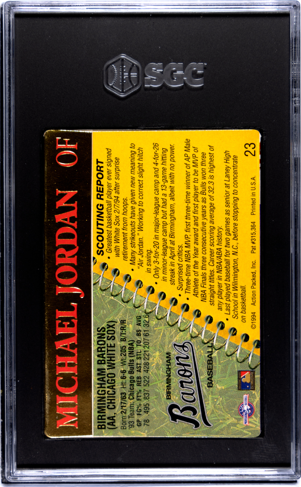 1994 Action Packed Michael Jordan #23 SGC 7