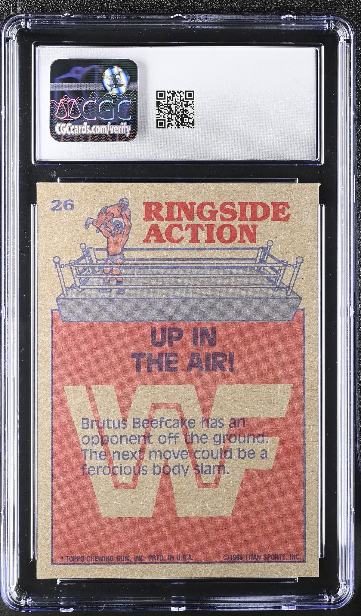 1985 Topps WWF Up In The Air! #26 CGC 9