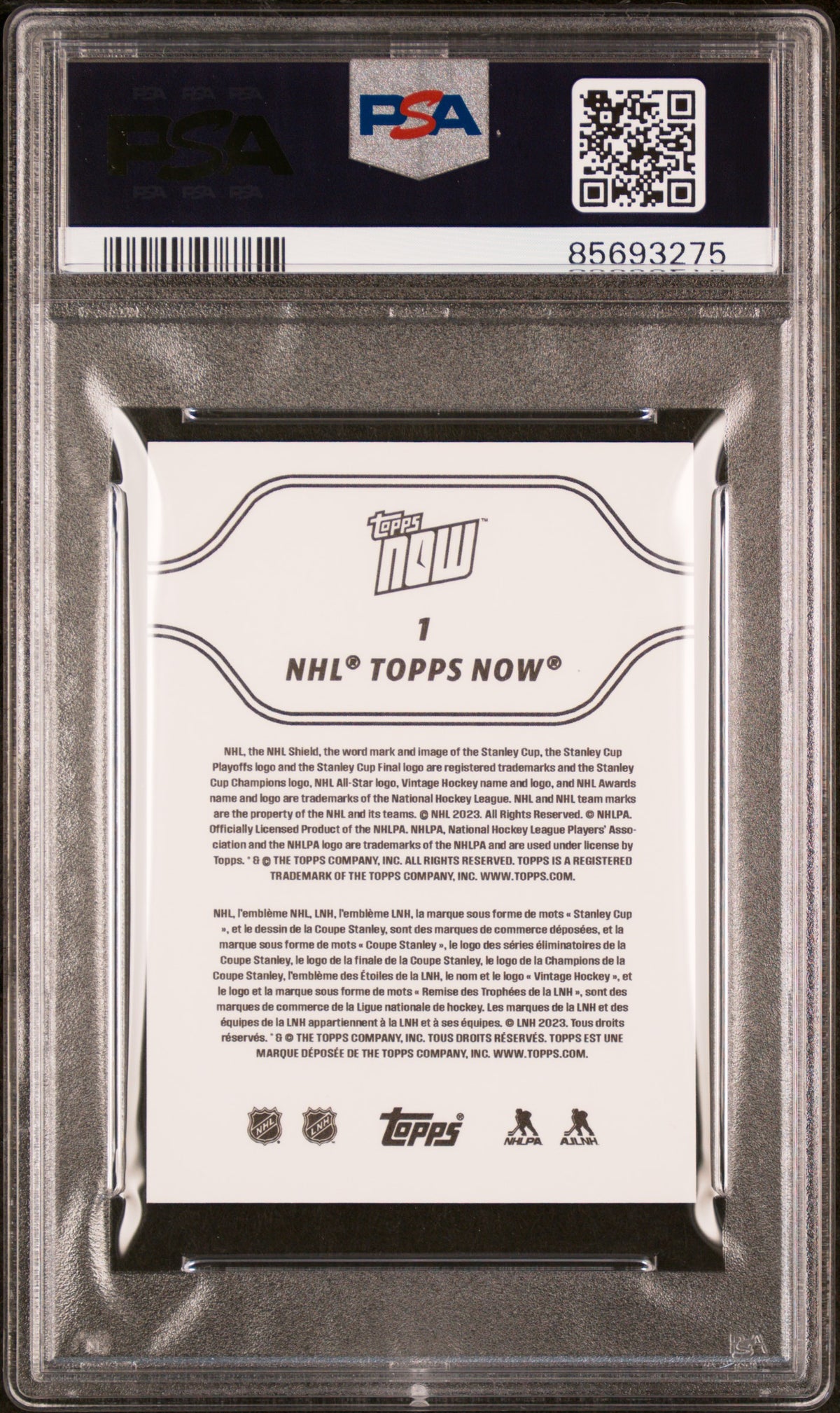 2023 Topps Now NHL Stickers Connor Bedard Rookie #1 PSA 5 Chicago Blackhawks