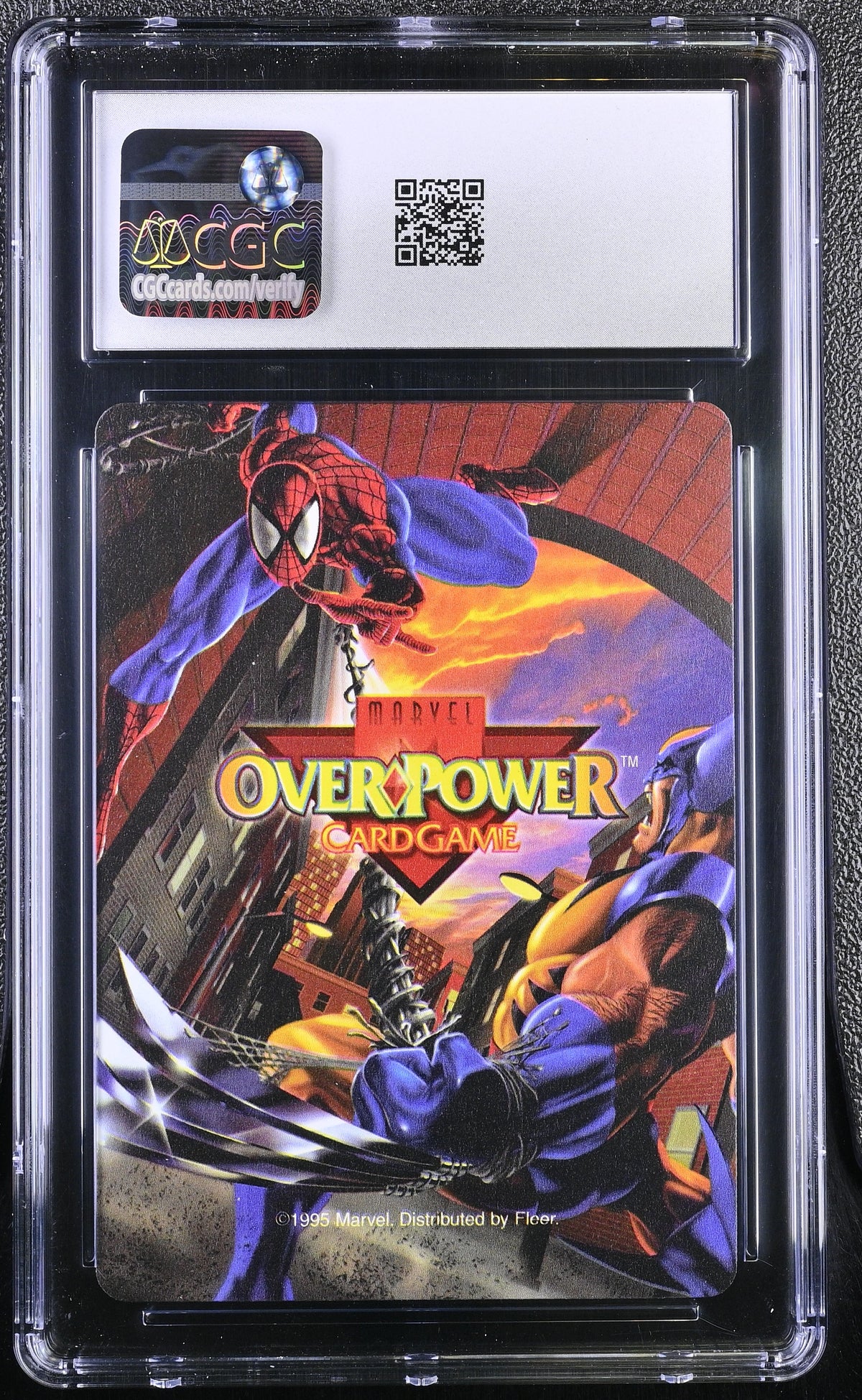 1995 Overpower Marvel Base Set Venom Fighting 5FIT CGC 10
