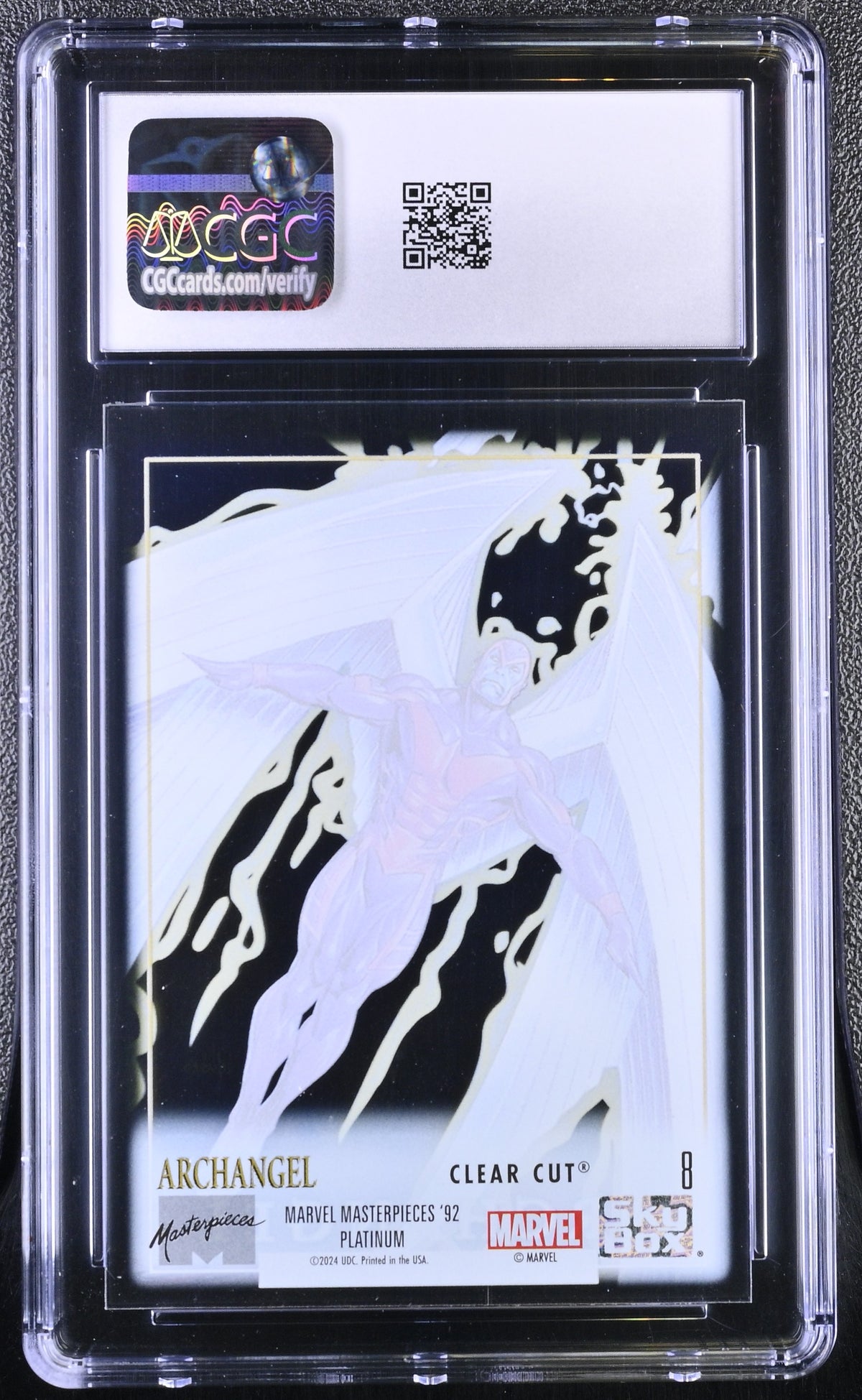 2024 Upper Deck Marvel Masterpieces '92 Archangel #8 Clear Cut CGC 9.5