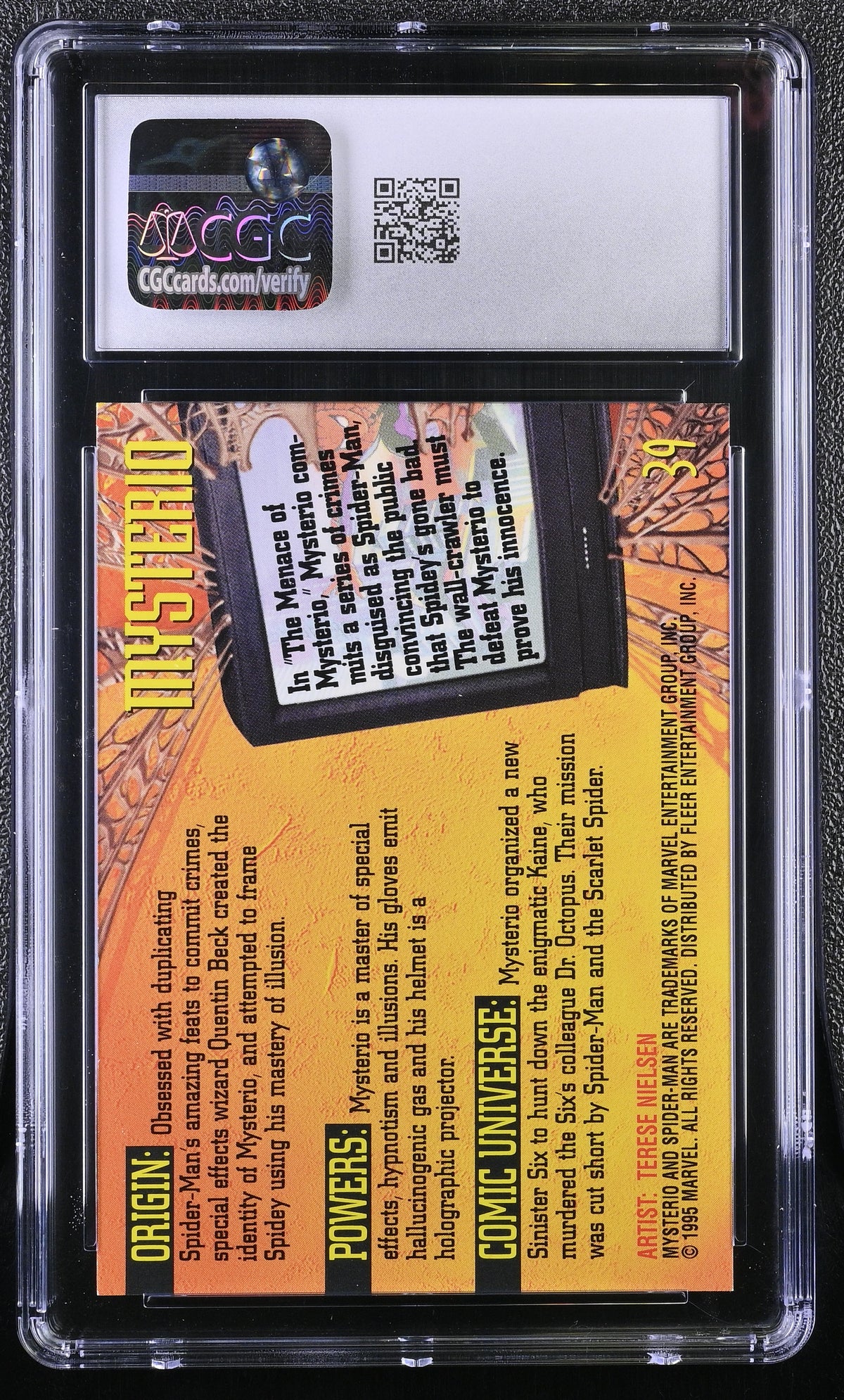 1995 Fleer Ultra Spider-Man Mysterio #39 CGC 9.5