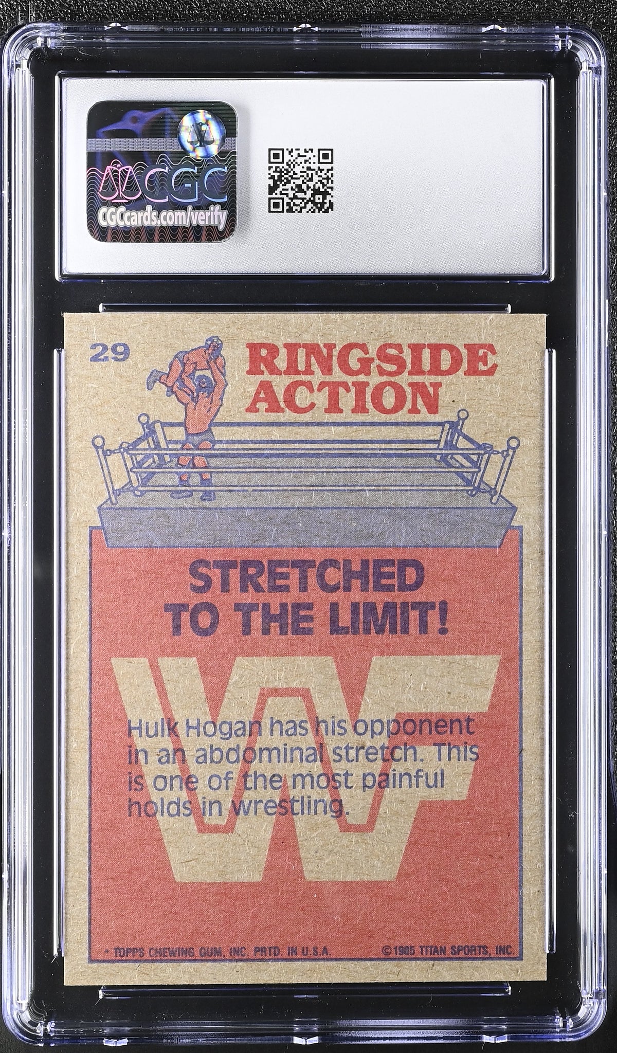 1985 Topps WWF Stretched to the Limit! #29 CGC 9.5