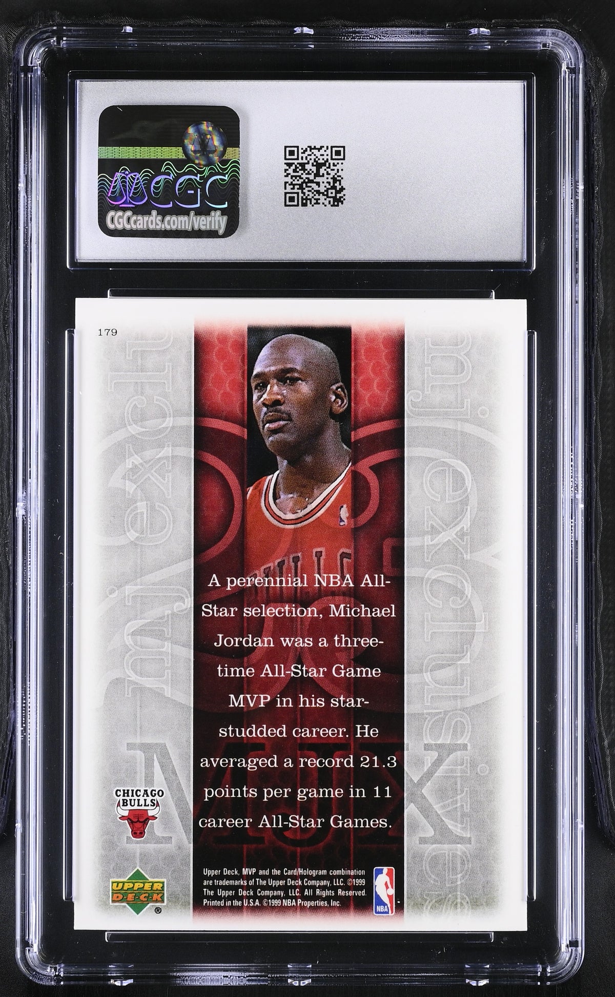 1999-00 Upper Deck MVP Michael Jordan #179 CGC 9 Chicago Bulls