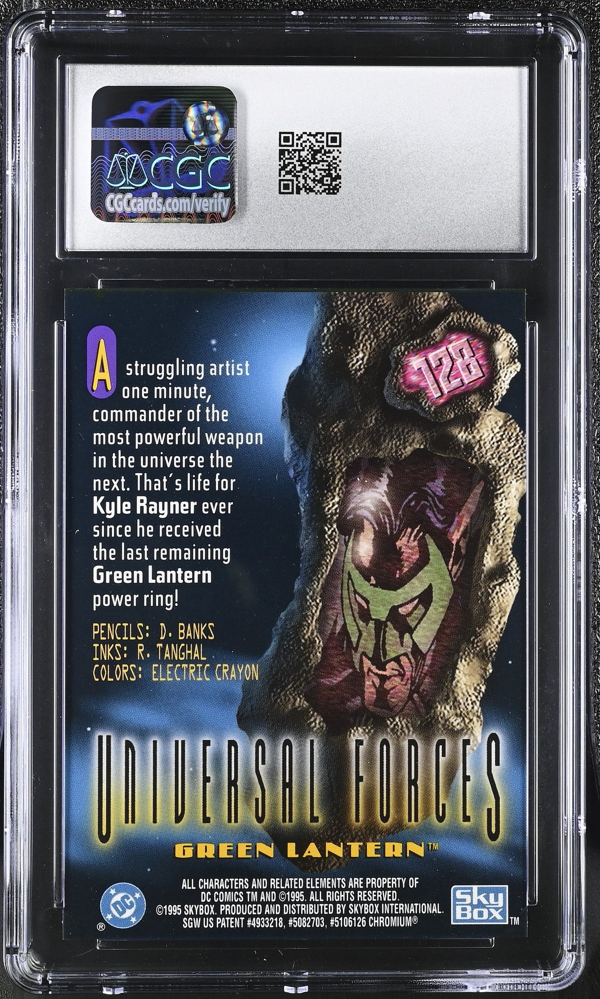 1995 Skybox DC Legends Power Chrome Green Lantern #128 CGC 9.5