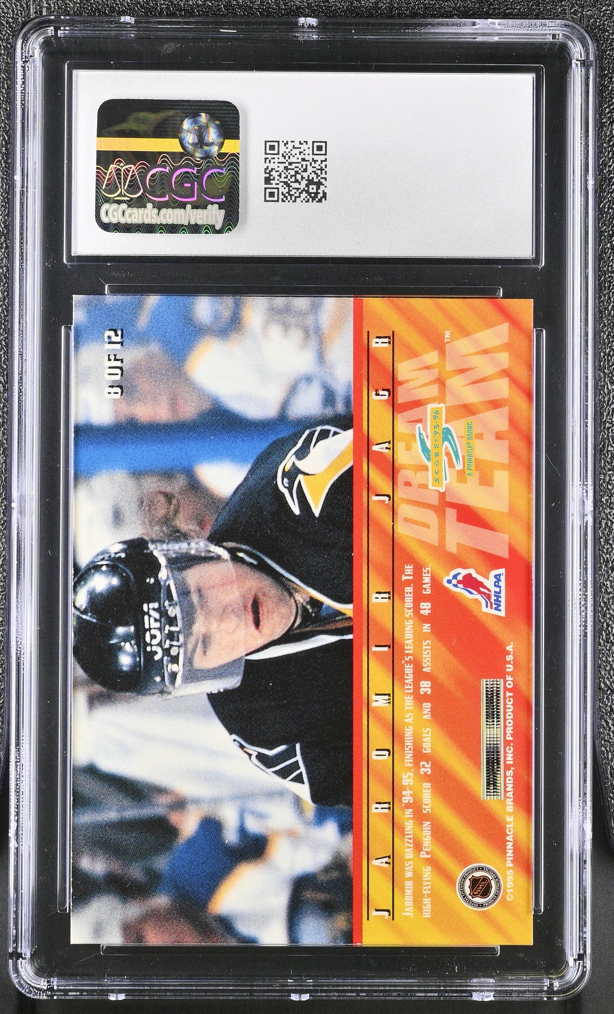 1995-96 Score Dream Team Jaromir Jagr #8 CGC 8.5