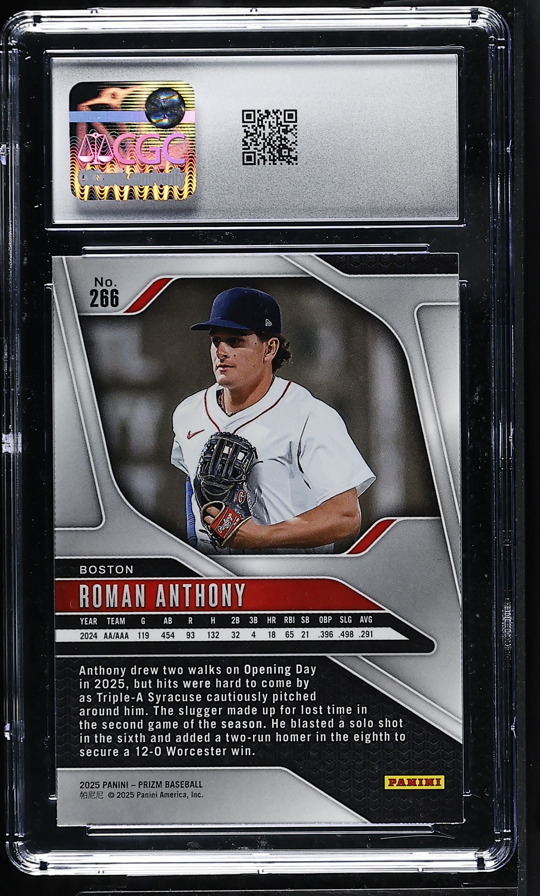 2025 Panini Prizm Roman Anthony #266 CGC 10