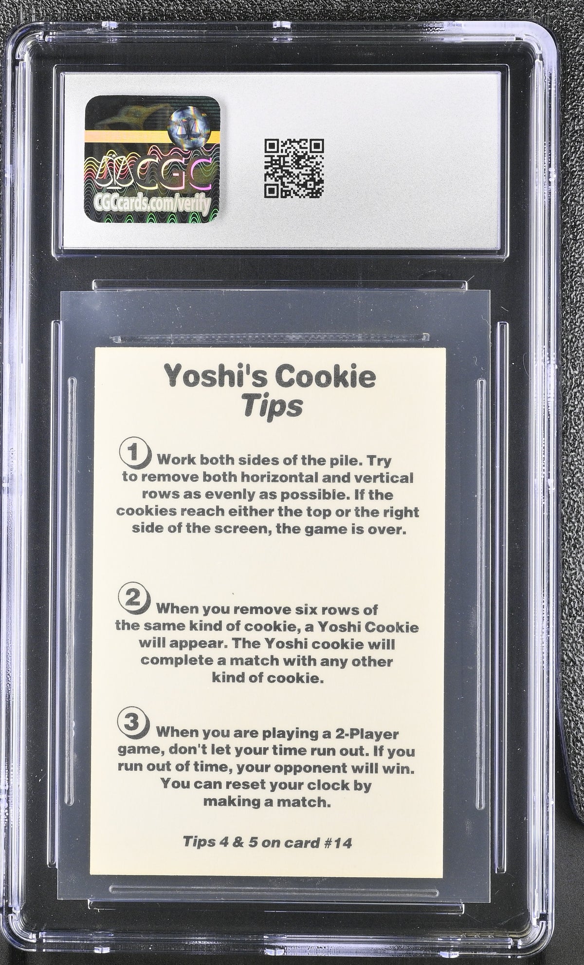 1993 Nintendo Game Boy Tips Yoshi's Cookie #13 CGC 7