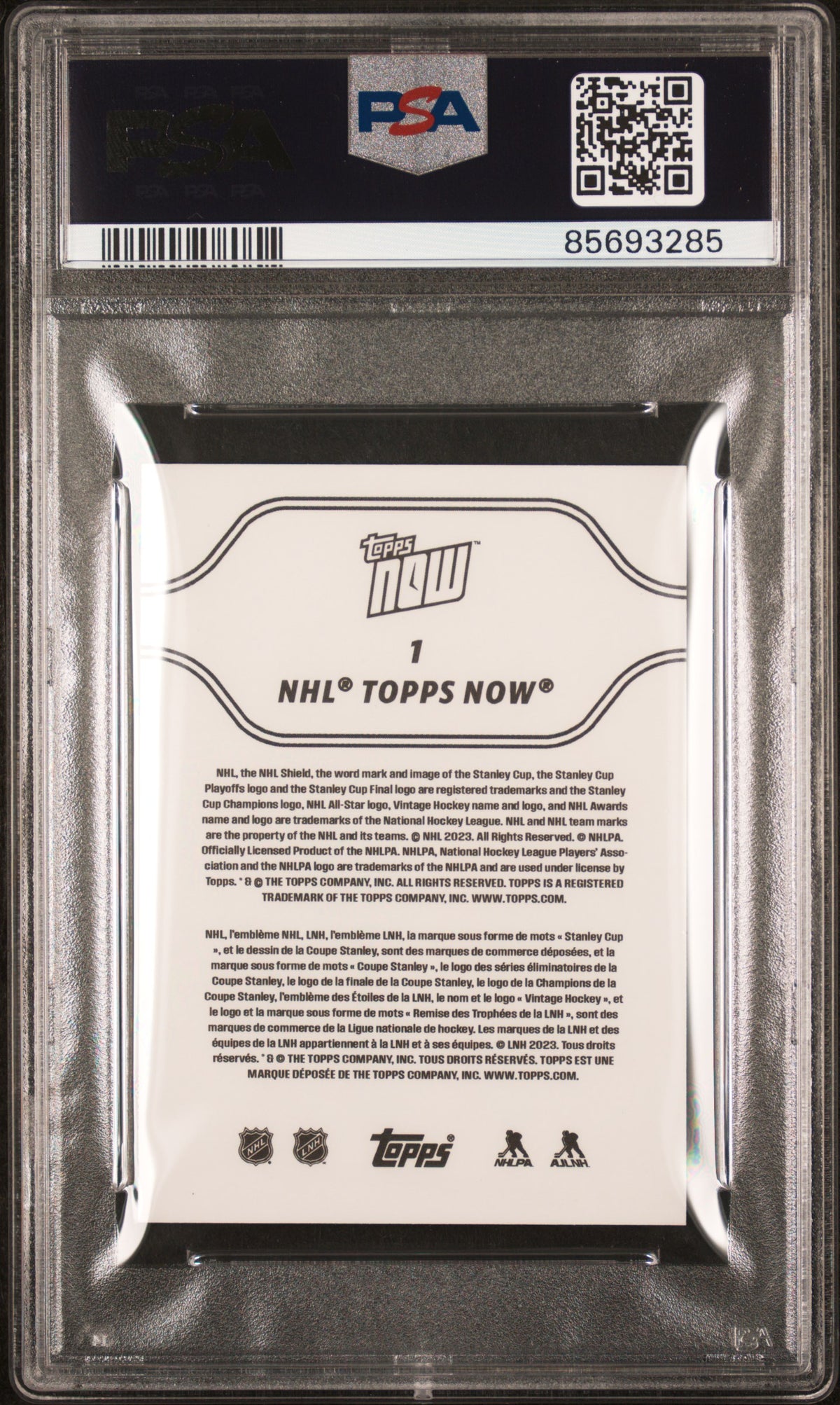 2023 Topps Now NHL Stickers Connor Bedard Rookie #1 PSA 6 Chicago Blackhawks
