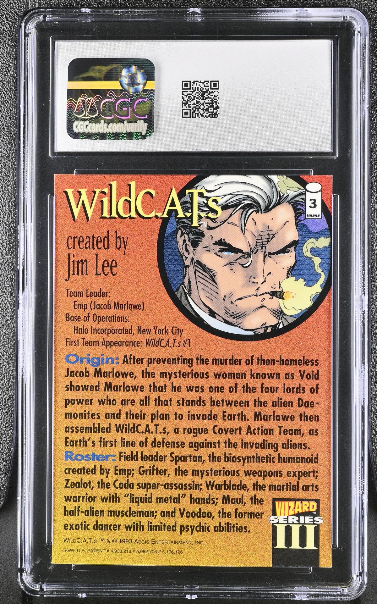 1994 Image Comics Wizard Magazine Series 3 WildC.A.T.S #3 CGC 10