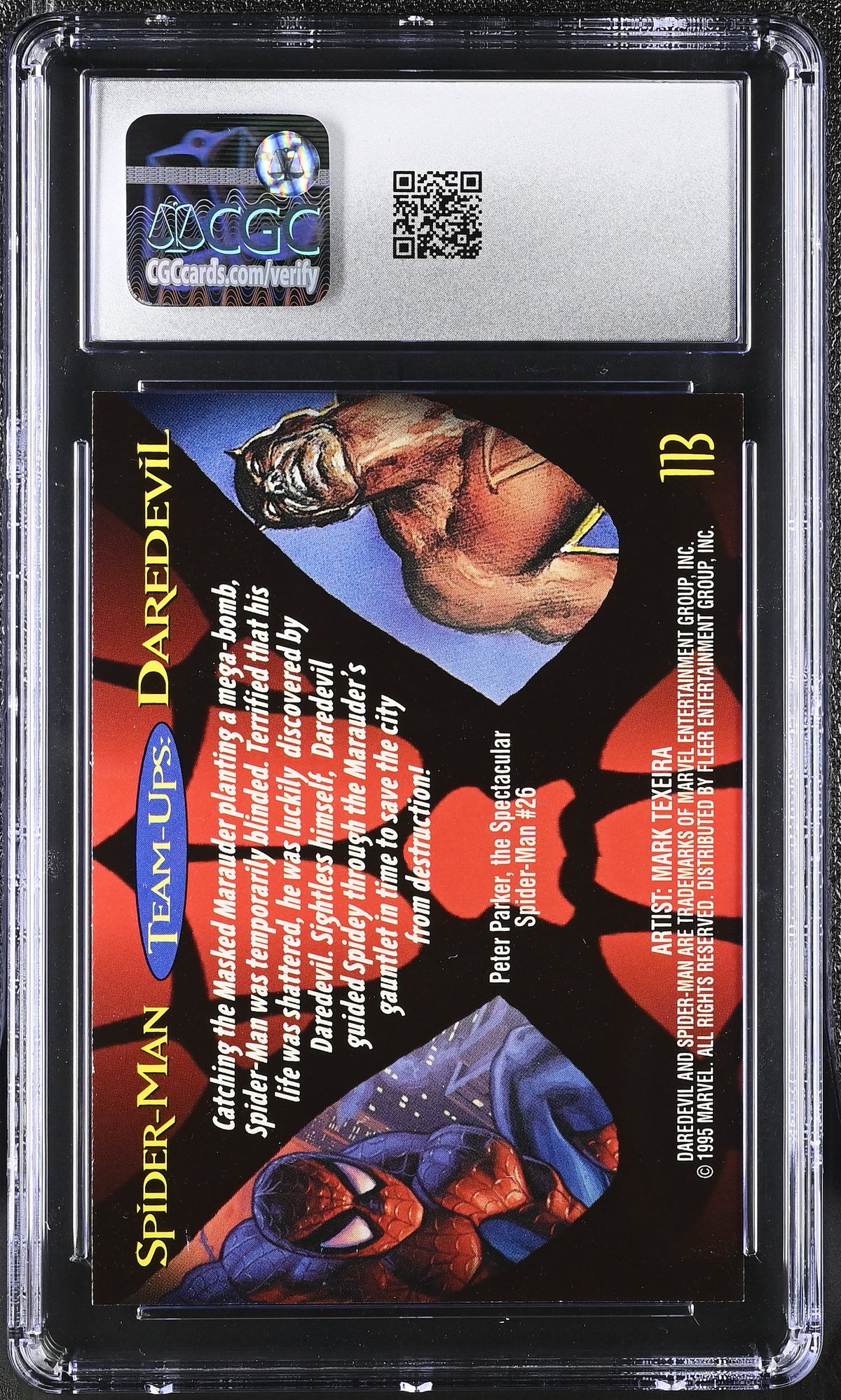 1995 Fleer Ultra Spider-Man Daredevil #113 CGC 9.5