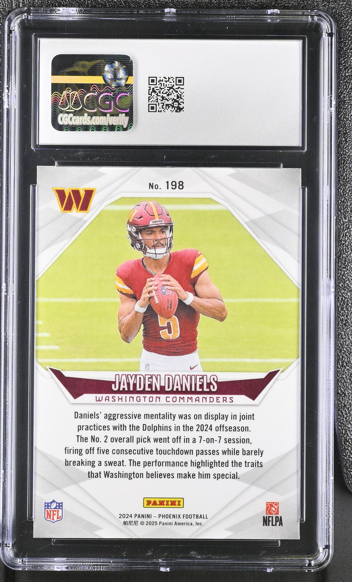 2024 Panini Phoenix Jayden Daniels #198 CGC 10