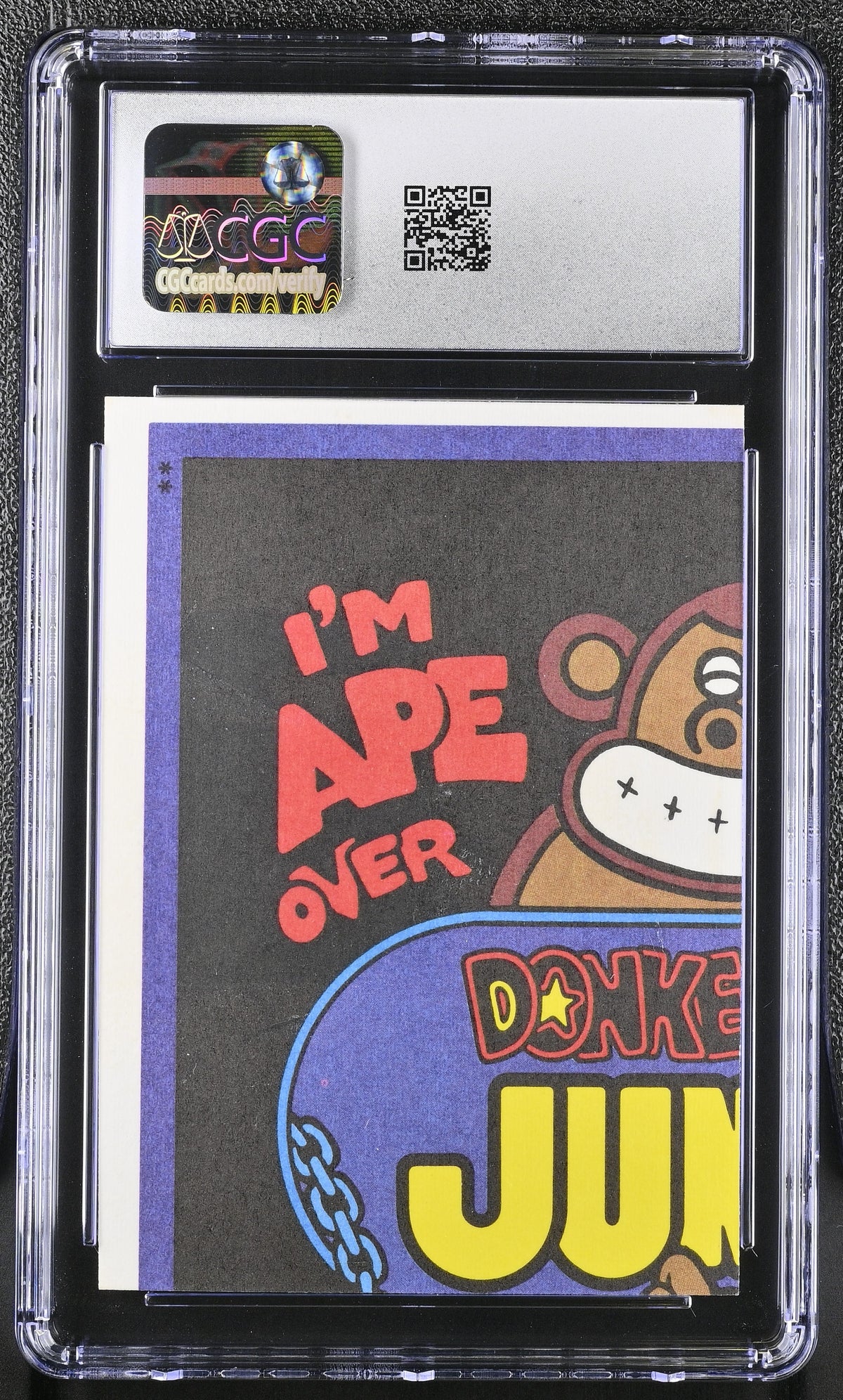 1983 Topps Video City Donkey Kong Junior - My High Score CGC 8