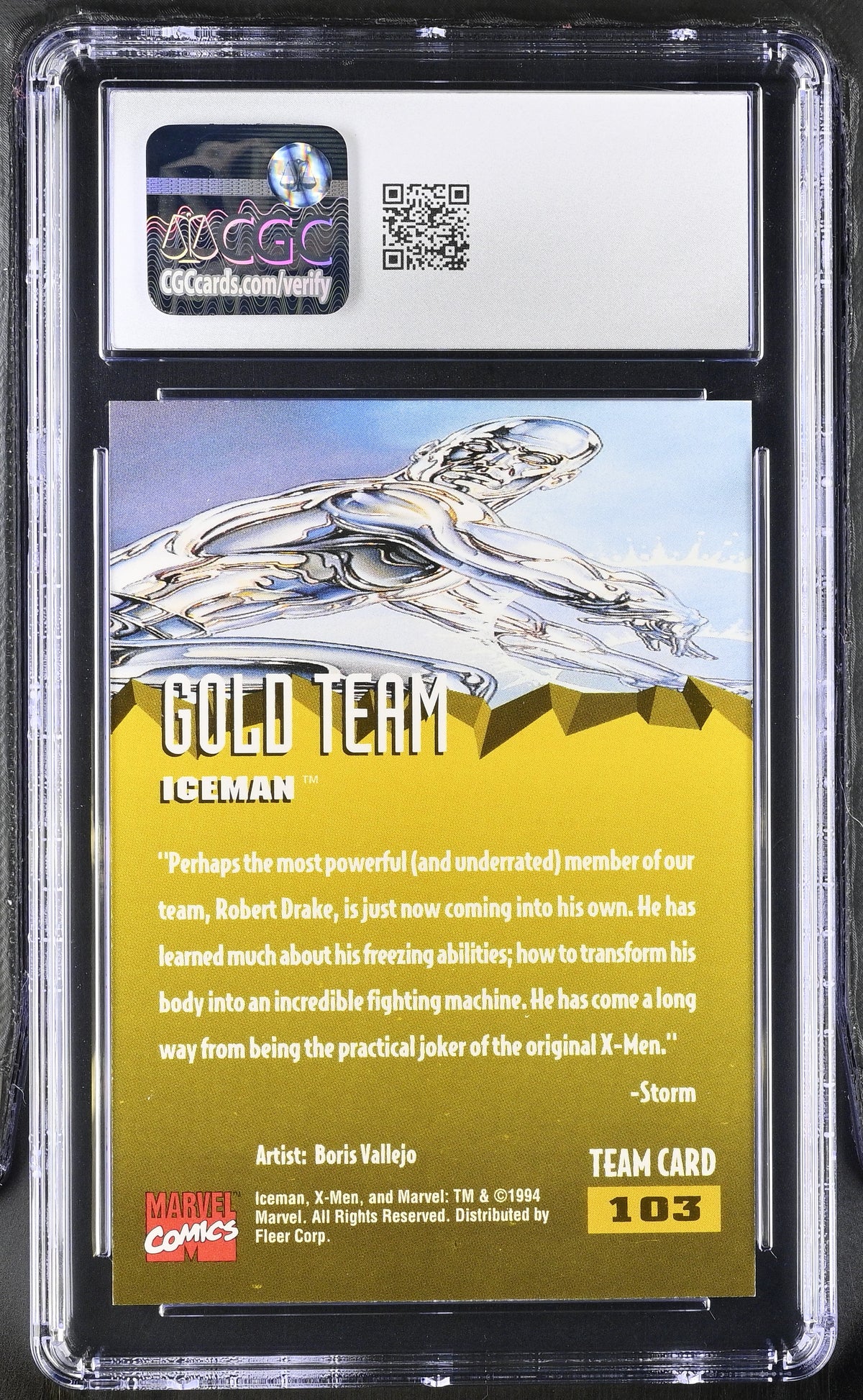 1994 Fleer Ultra X-Men '95 Iceman #103 CGC 10