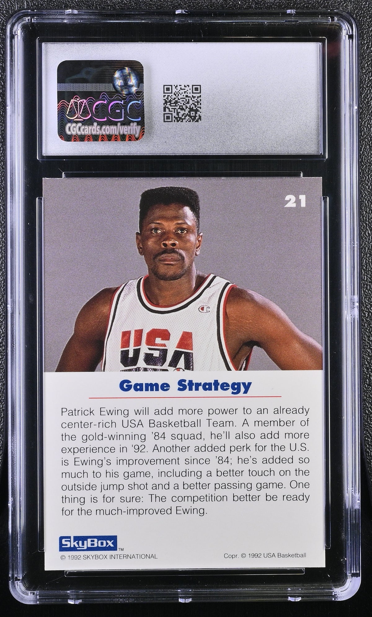 1992-93 Skybox Usa Patrick Ewing #21 CGC 9.5 New York Knicks