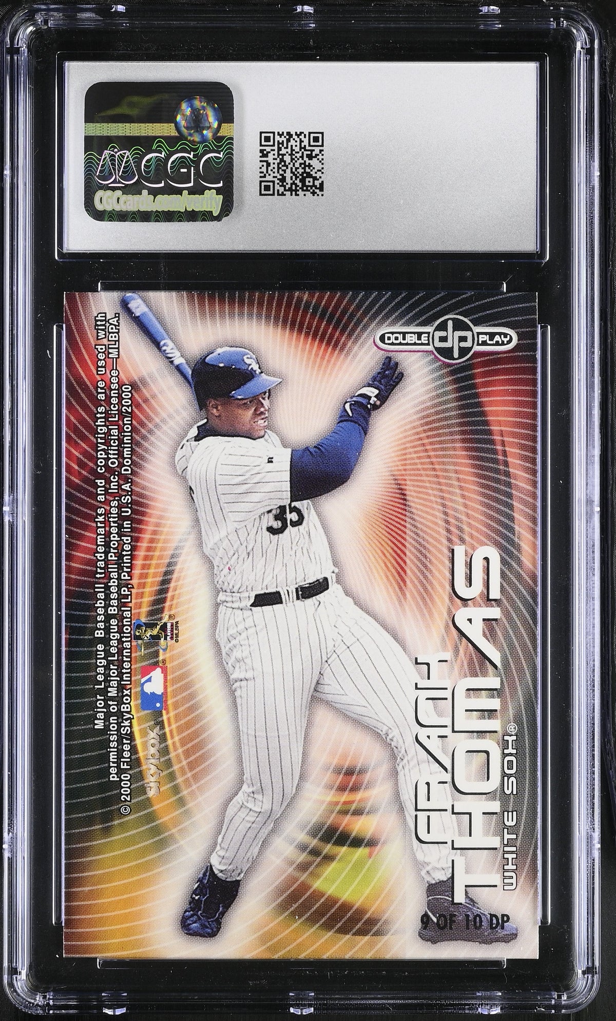 2000 Skybox Dominion Sammy Sosa/Frank Thomas Double Play #9DP CGC 9.5