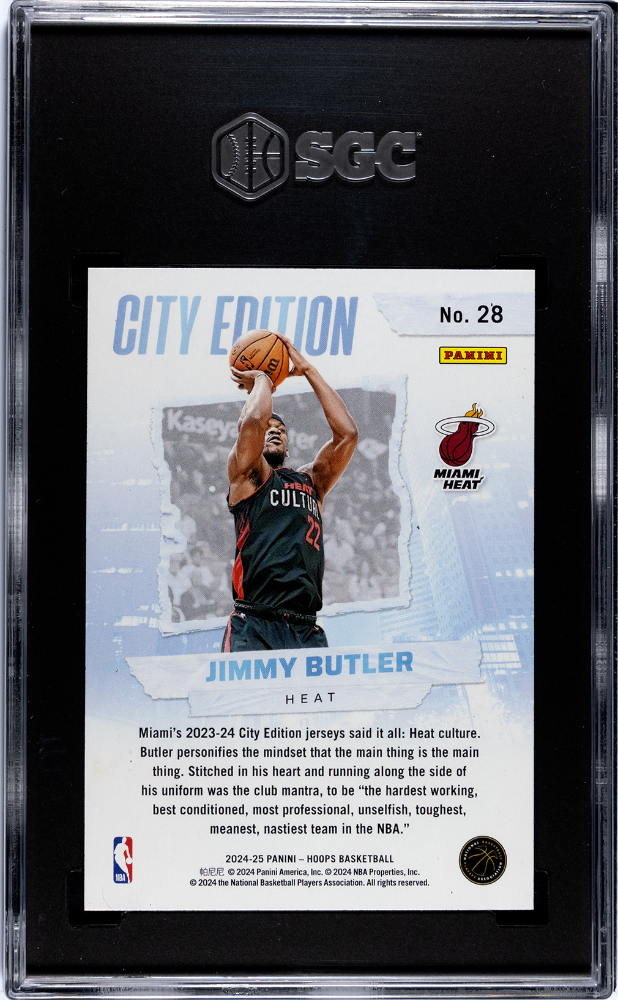 2024 Panini Hoops Jimmy Butler #28 City Ed. SGC 8