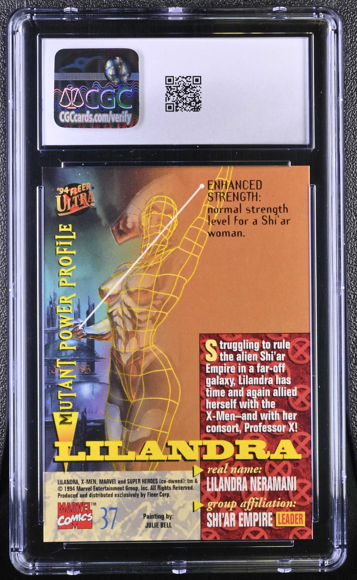 1994 Fleer Ultra X-Men Lilandra #37 CGC 9.5
