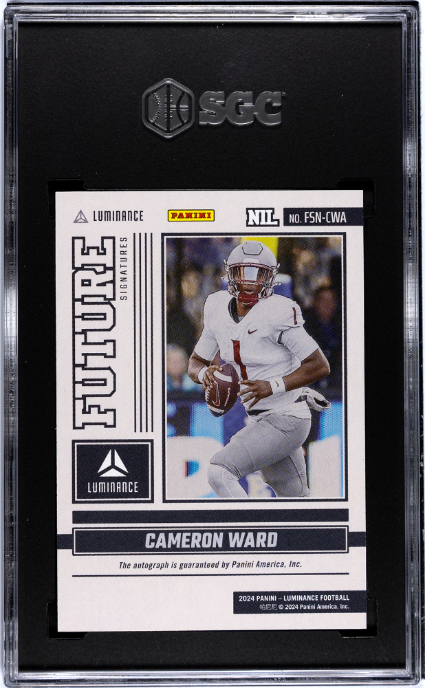 2024 Luminance Cameron Ward Future Signature Auto Nil Rookie #FSN-CWA SGC 10