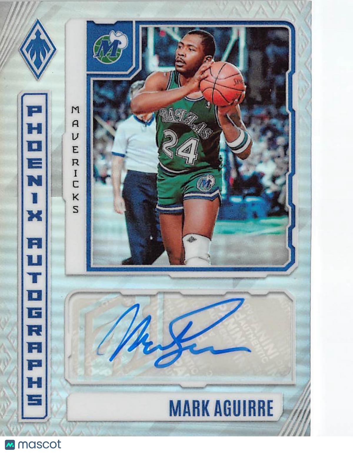 2023-24 Panini Phoenix Mark Aguirre Auto Autograph #PA-MAG Dallas Mavericks