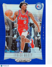 2023-24 Panini Prizm Deca Tyrese Maxey Blue /149 #87 Philadelphia 76ers
