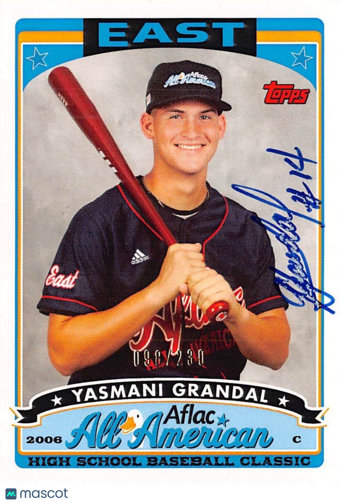 2006 Topps Aflac All American Yasmani Grandal Rookie Autograph /230 #AFLAC-YG